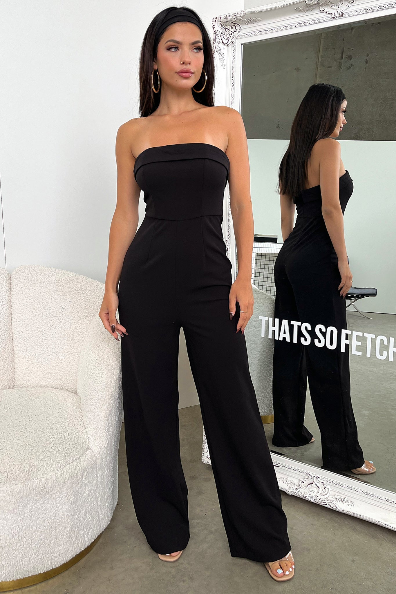 Desiree Jumpsuit - Black-Coutiqo