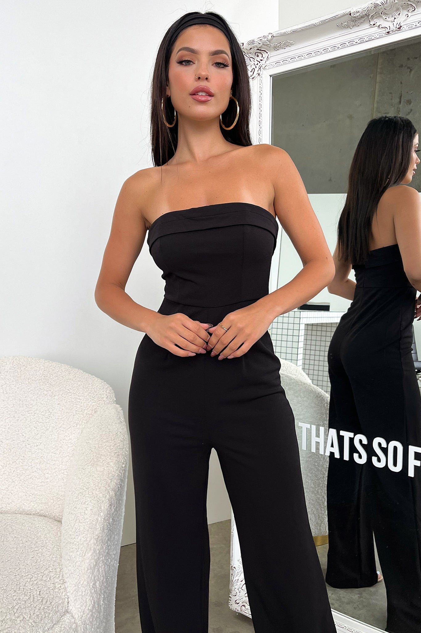 Desiree Jumpsuit - Black-Coutiqo