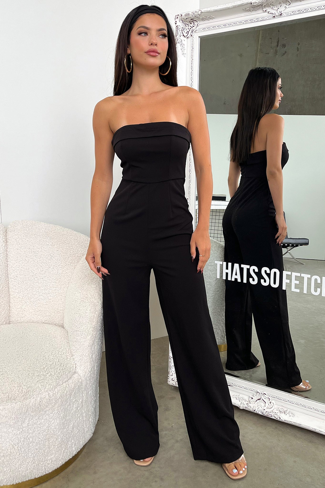 Desiree Jumpsuit - Black-Coutiqo