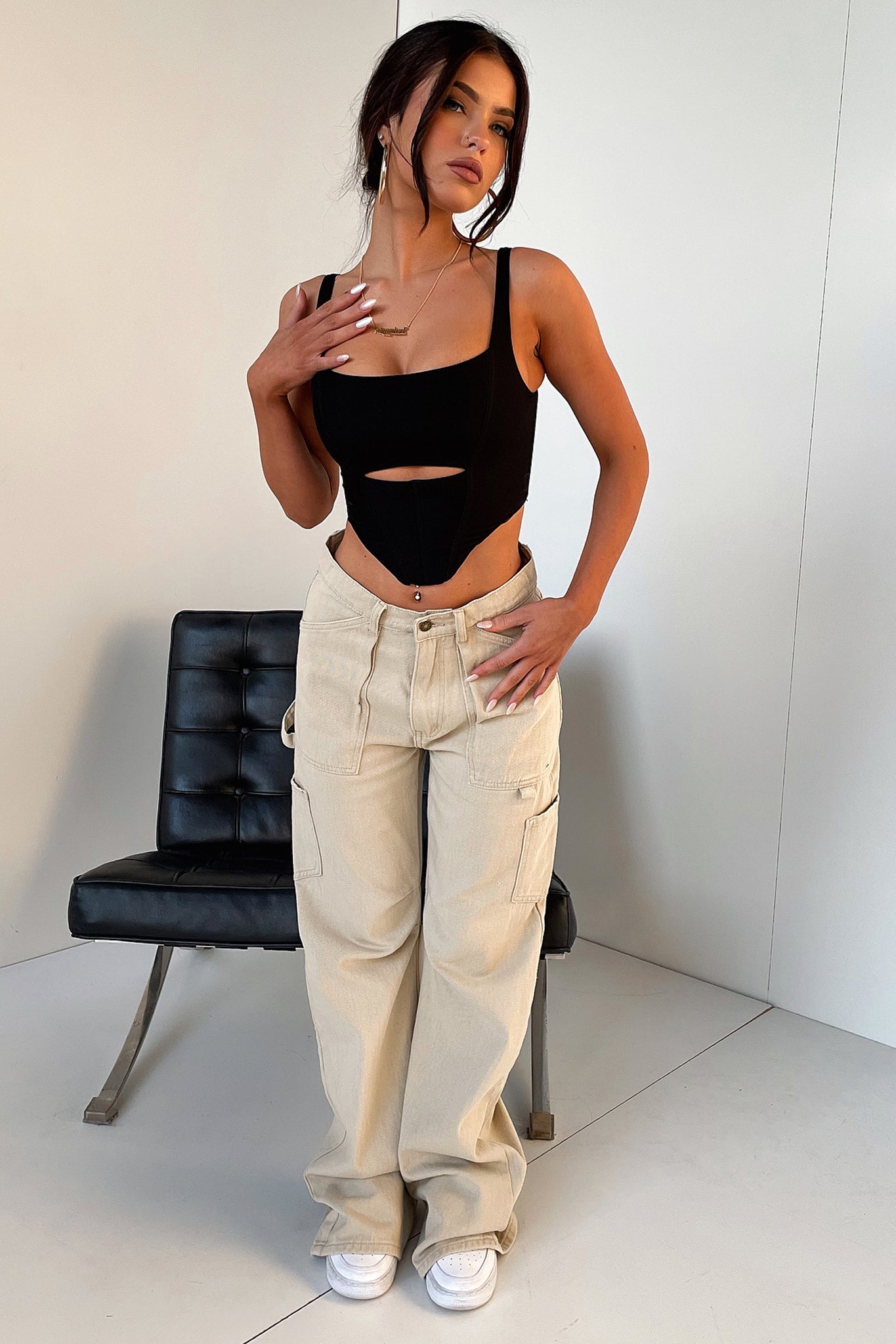 Destiny Crop - Black-Coutiqo