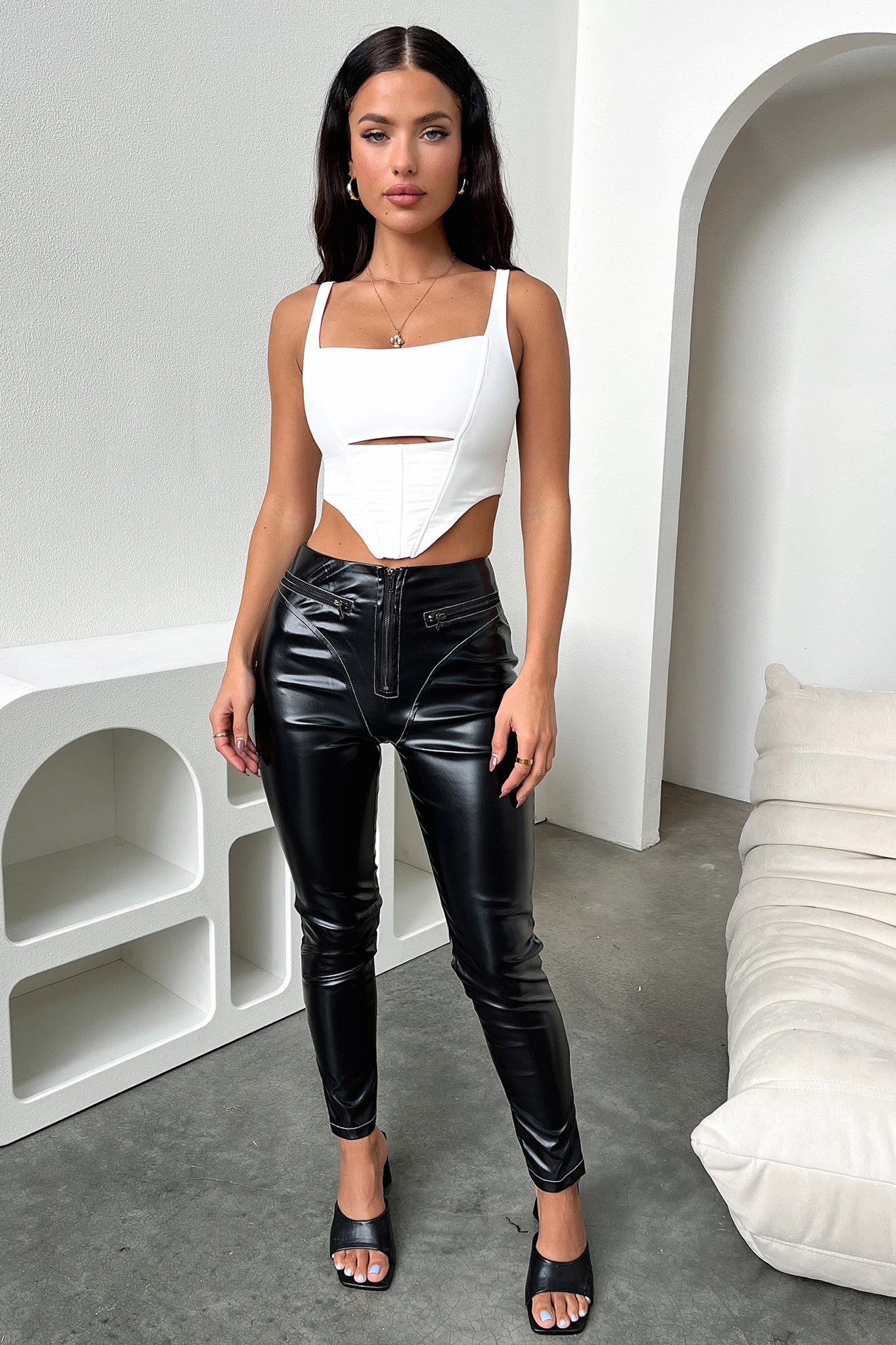 Montello Pants - Black PU-Coutiqo