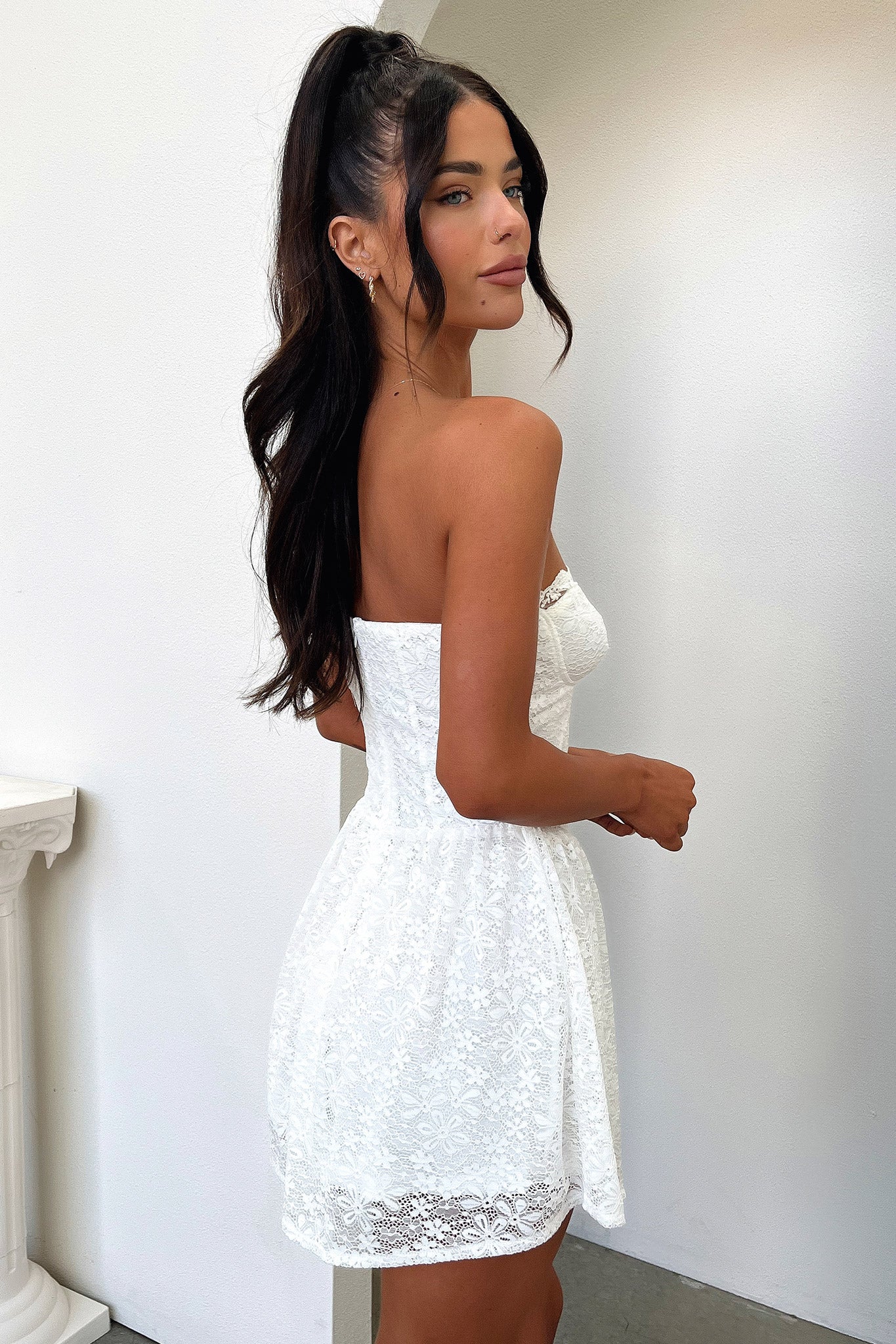Divine Dress - White-Coutiqo