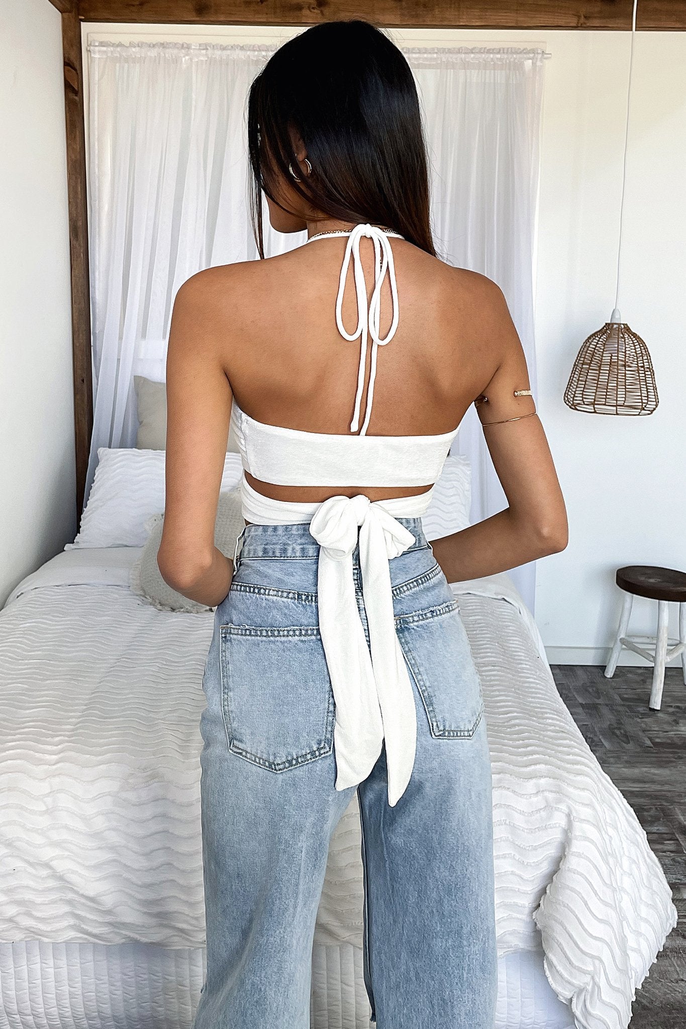Dolly Crop - White-Coutiqo