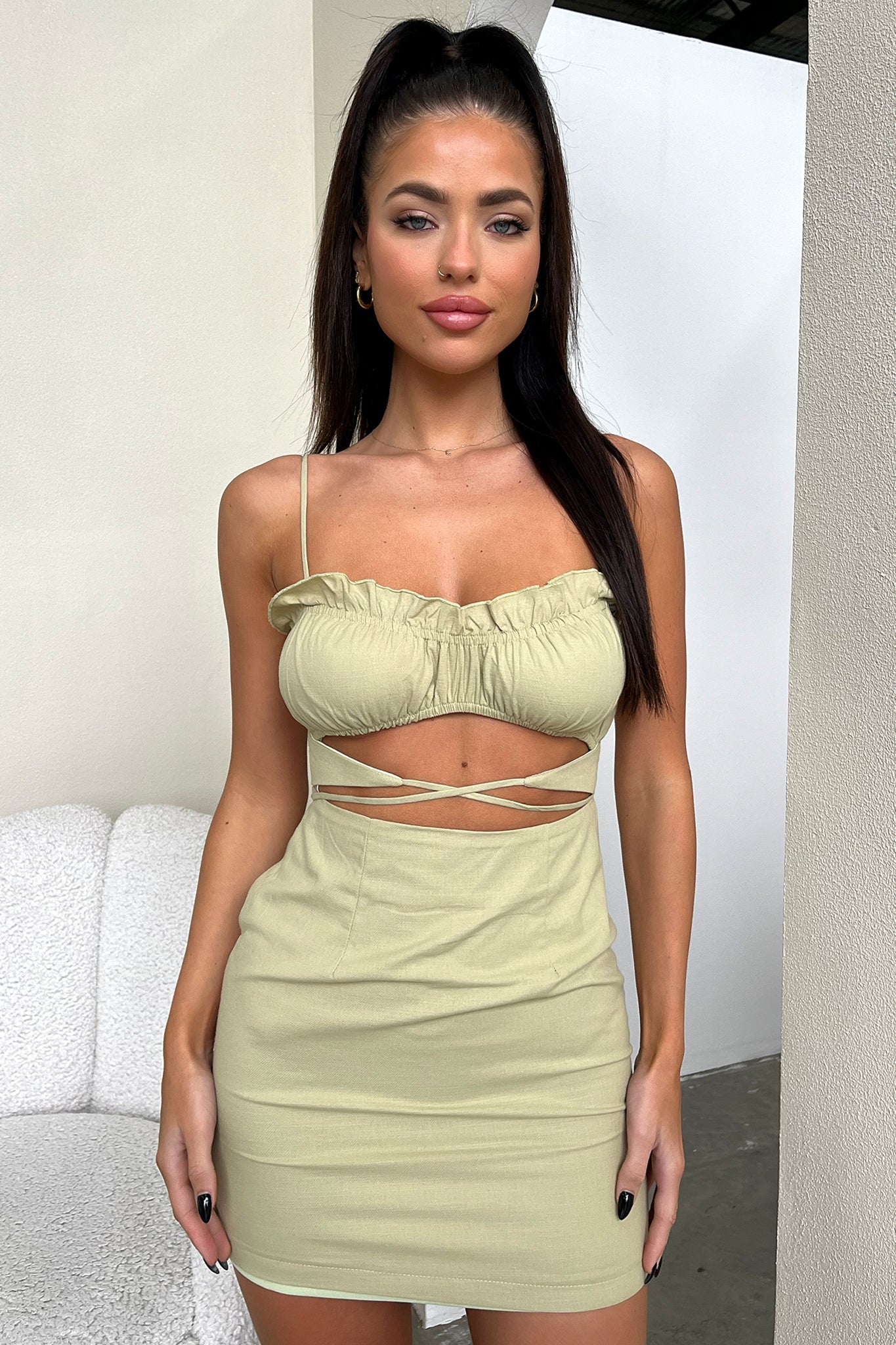 Eli Dress - Sage-Coutiqo