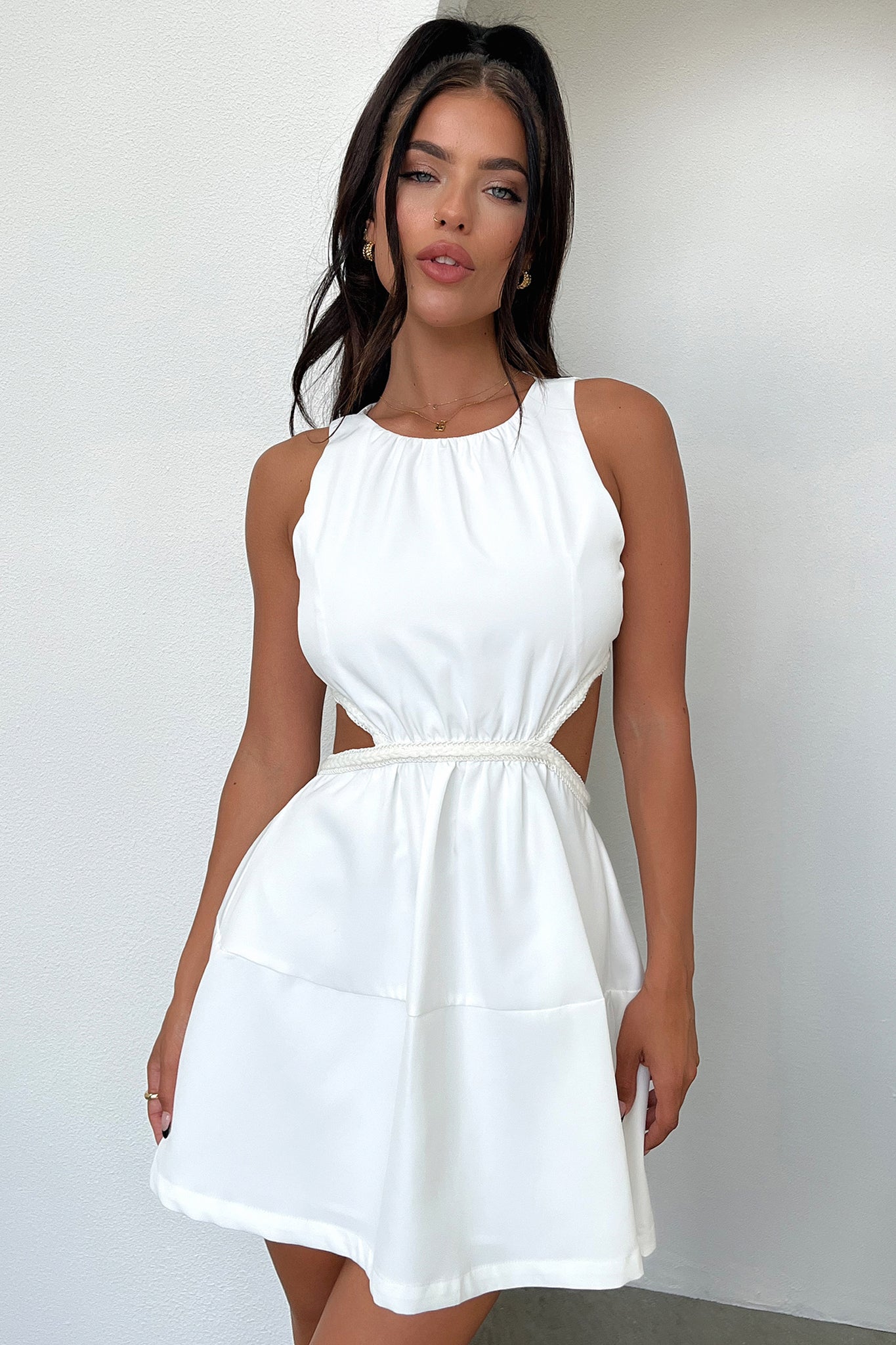 Elita Dress - White-Coutiqo