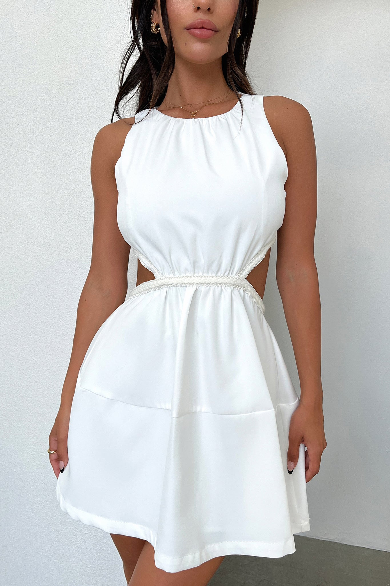 Elita Dress - White-Coutiqo