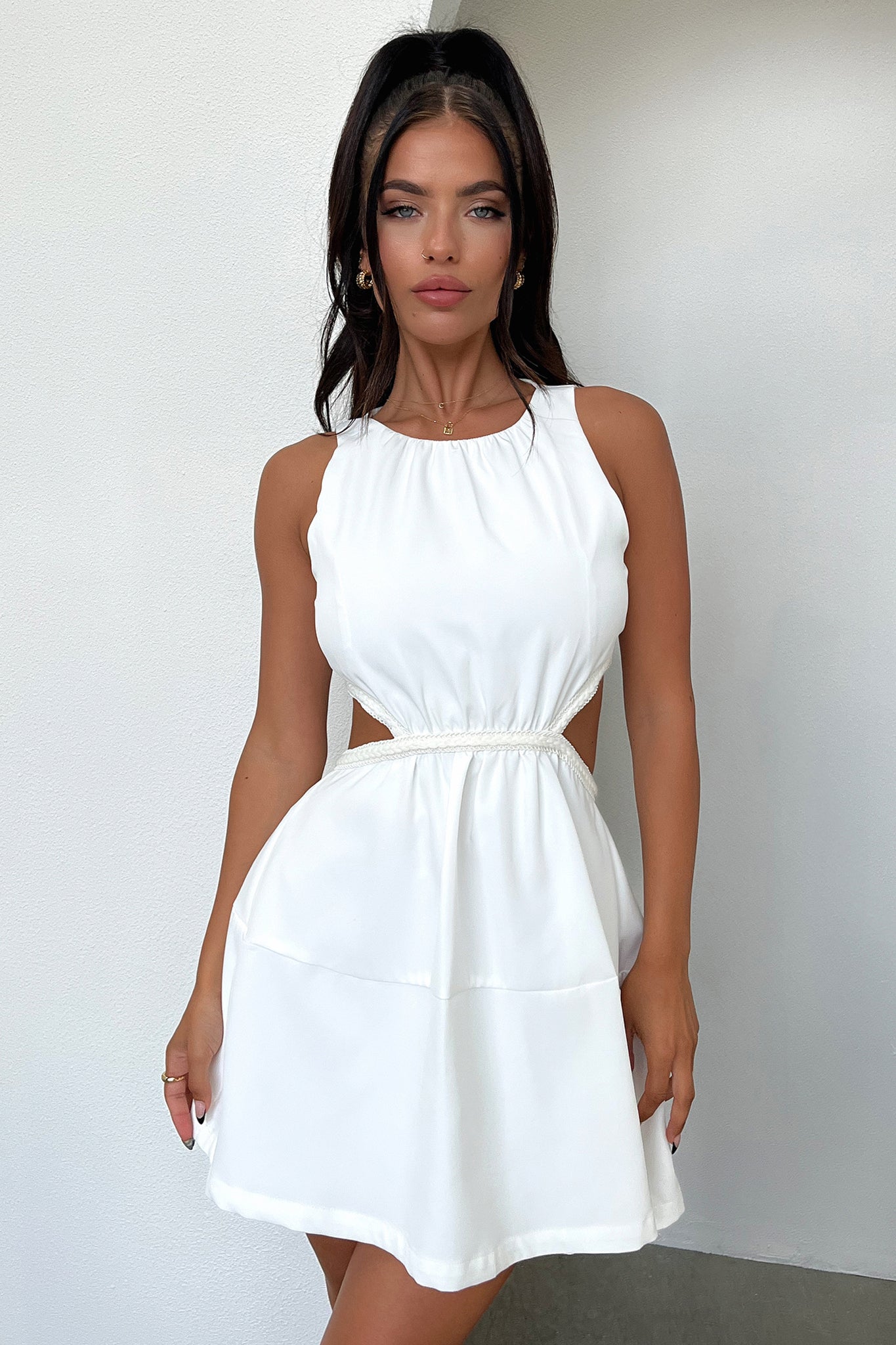 Elita Dress - White-Coutiqo