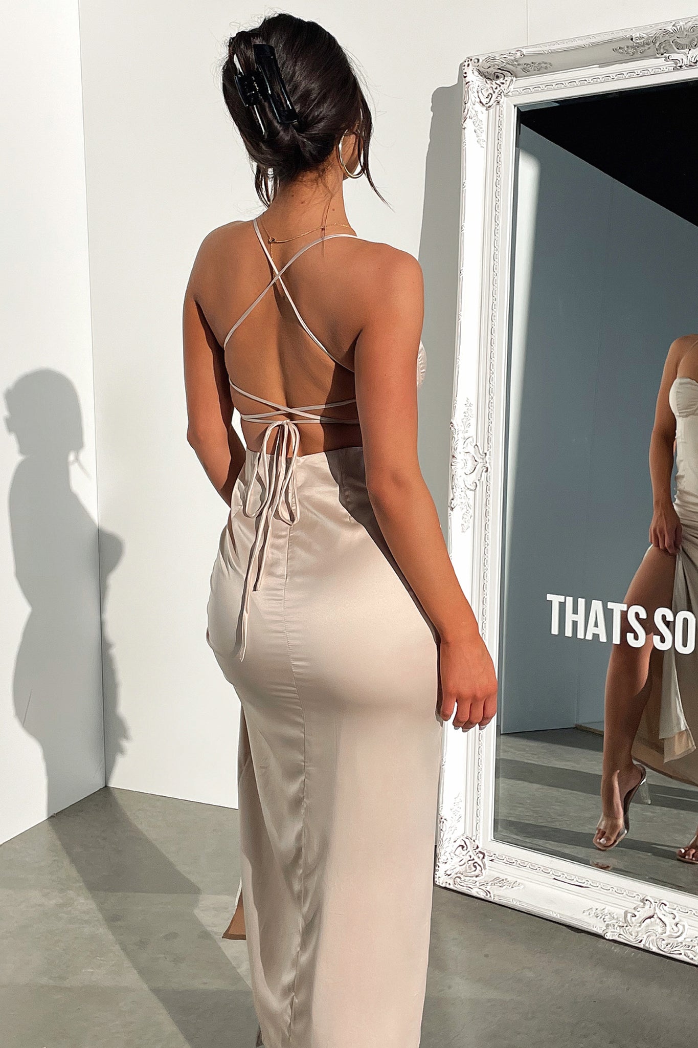 Elizabeth Maxi Dress - Champagne-Coutiqo