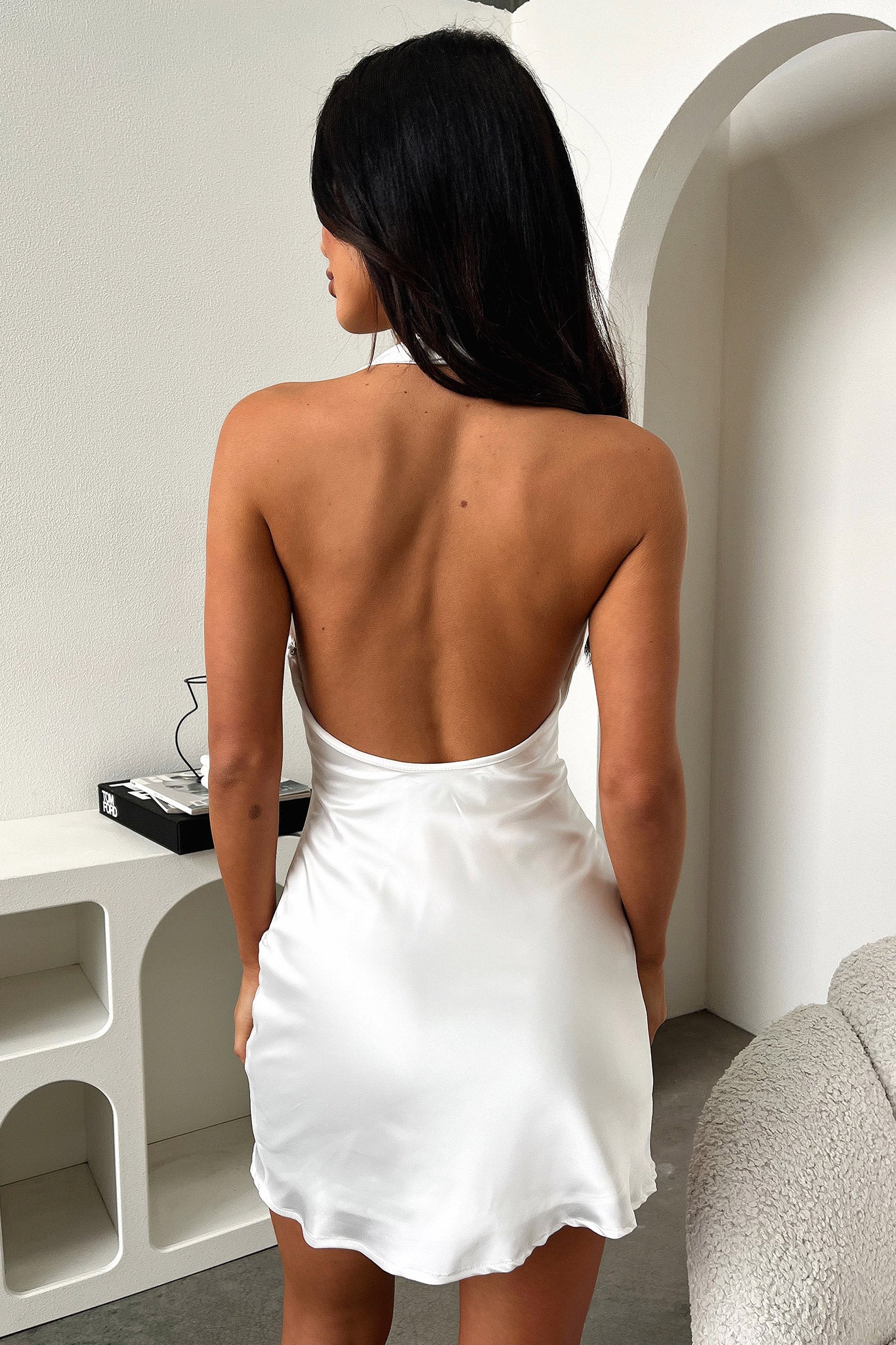 Elleny Dress - White-Coutiqo
