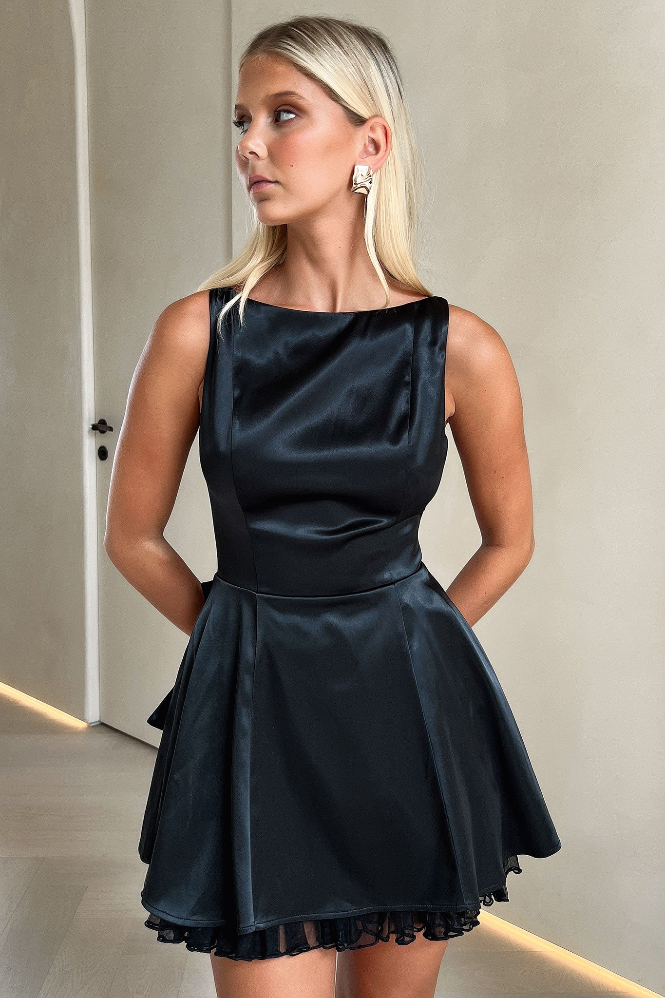 Elodie Dress - Black-Coutiqo