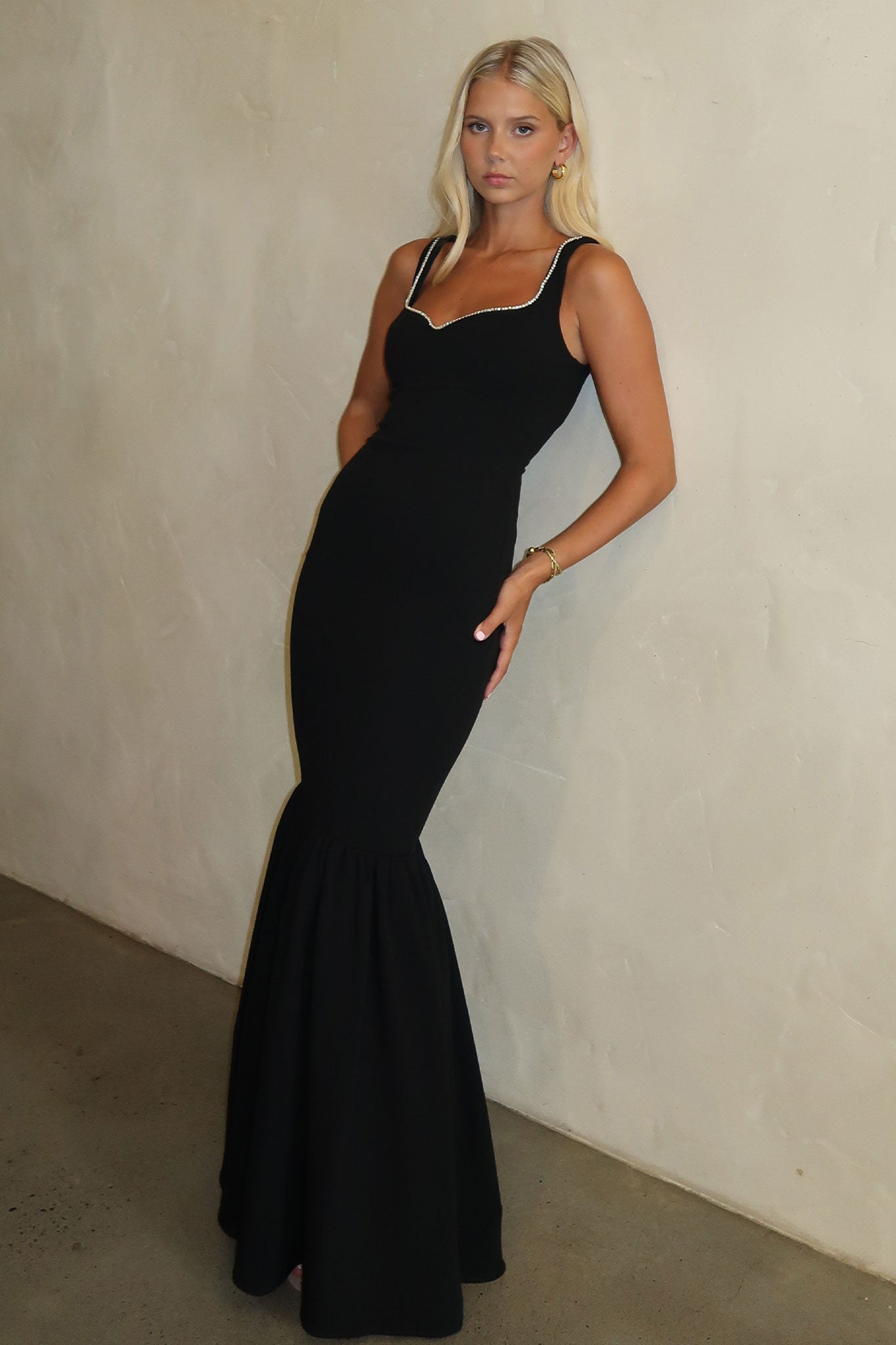 Emberly Maxi Dress - Black-Coutiqo