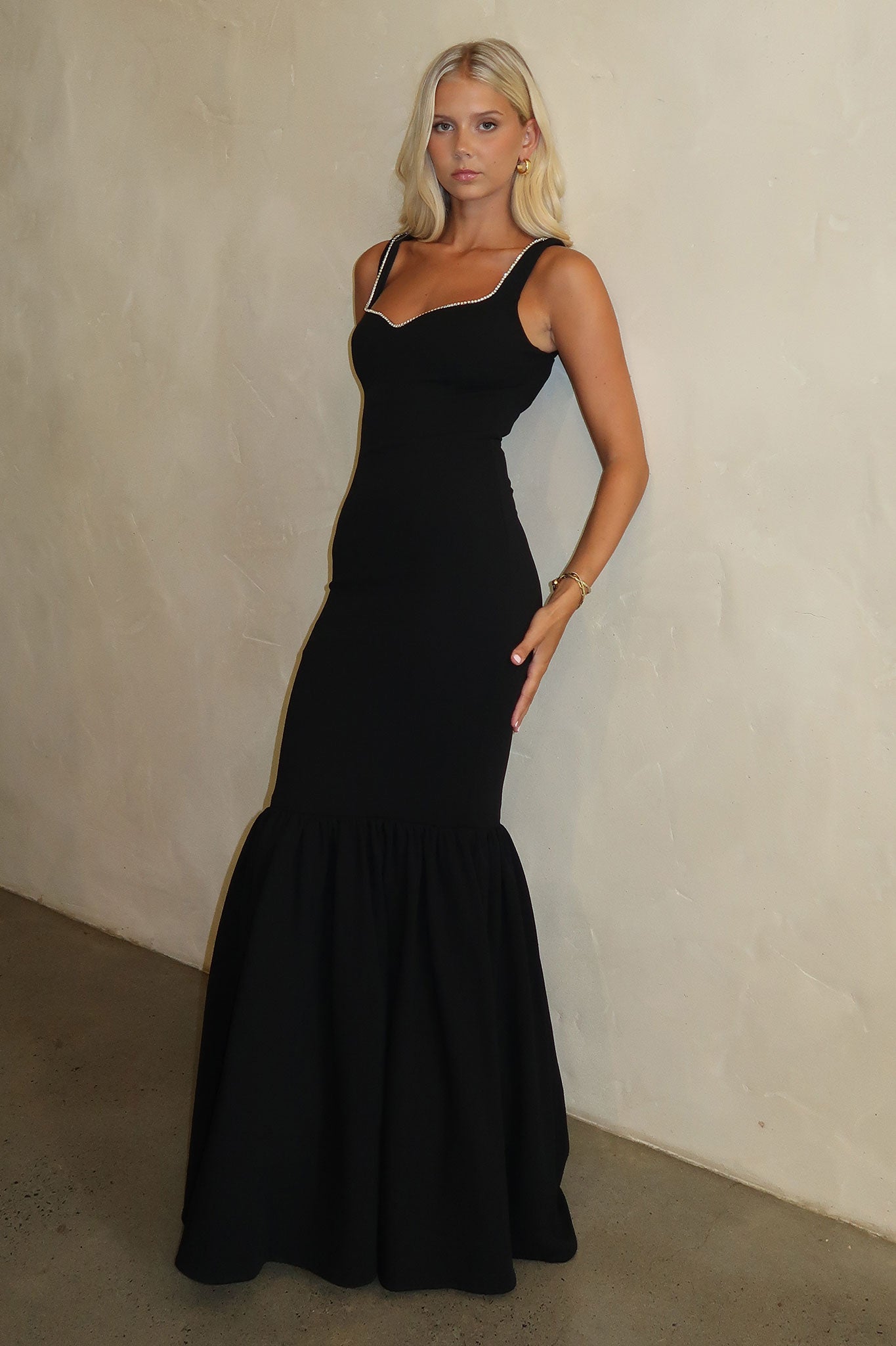 Emberly Maxi Dress - Black-Coutiqo