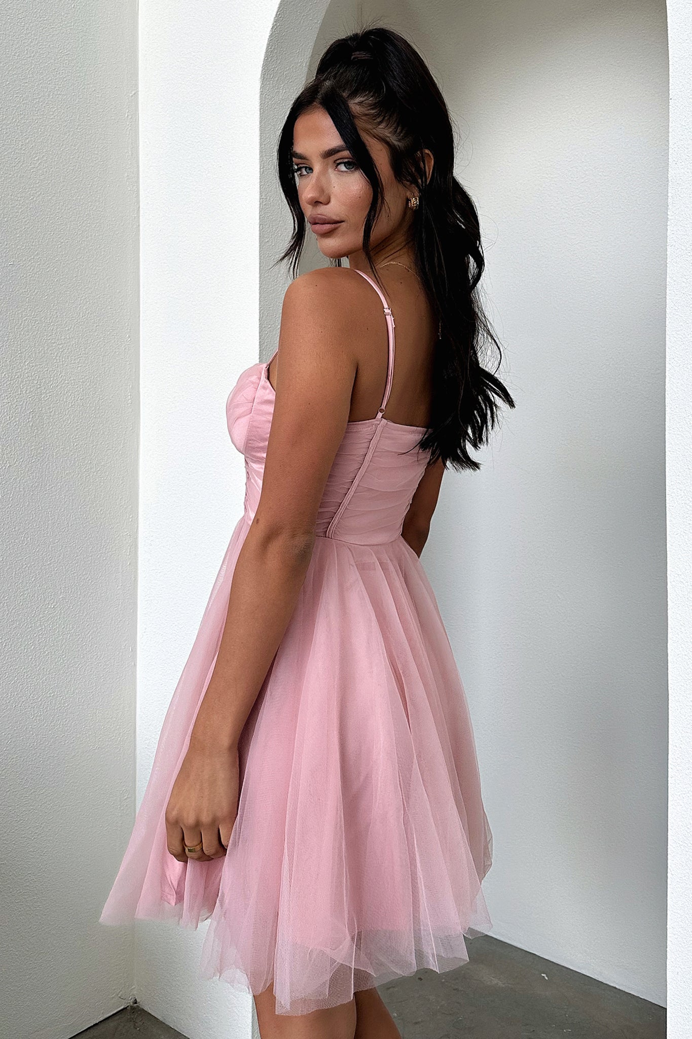 Emilia Dress - Pink-Coutiqo