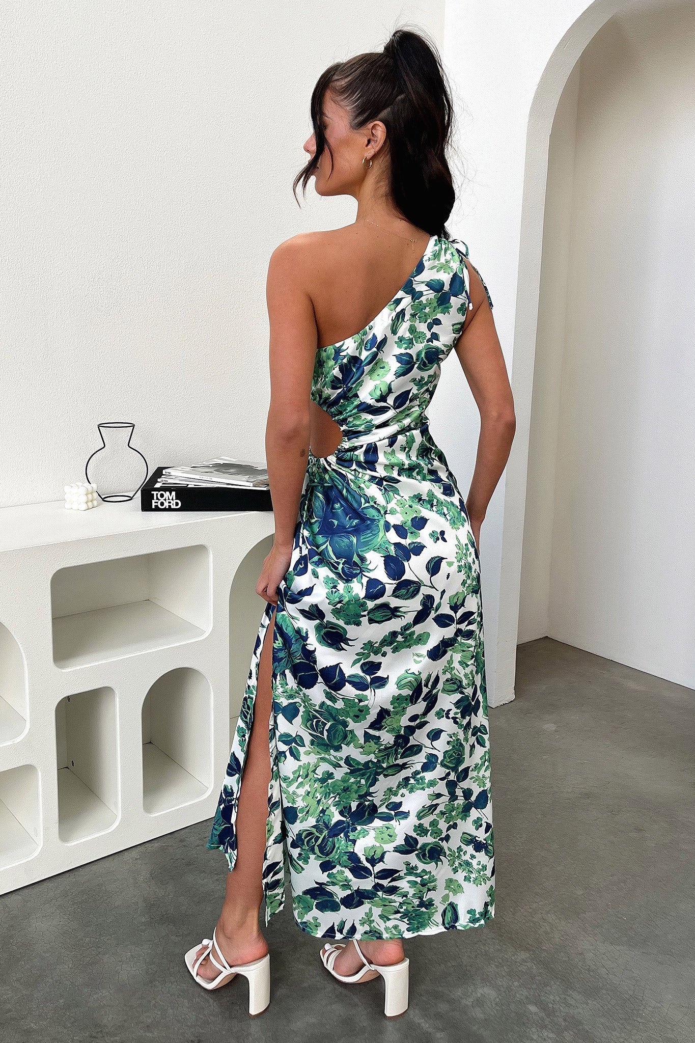 Erika Maxi Dress - Green Floral-Coutiqo