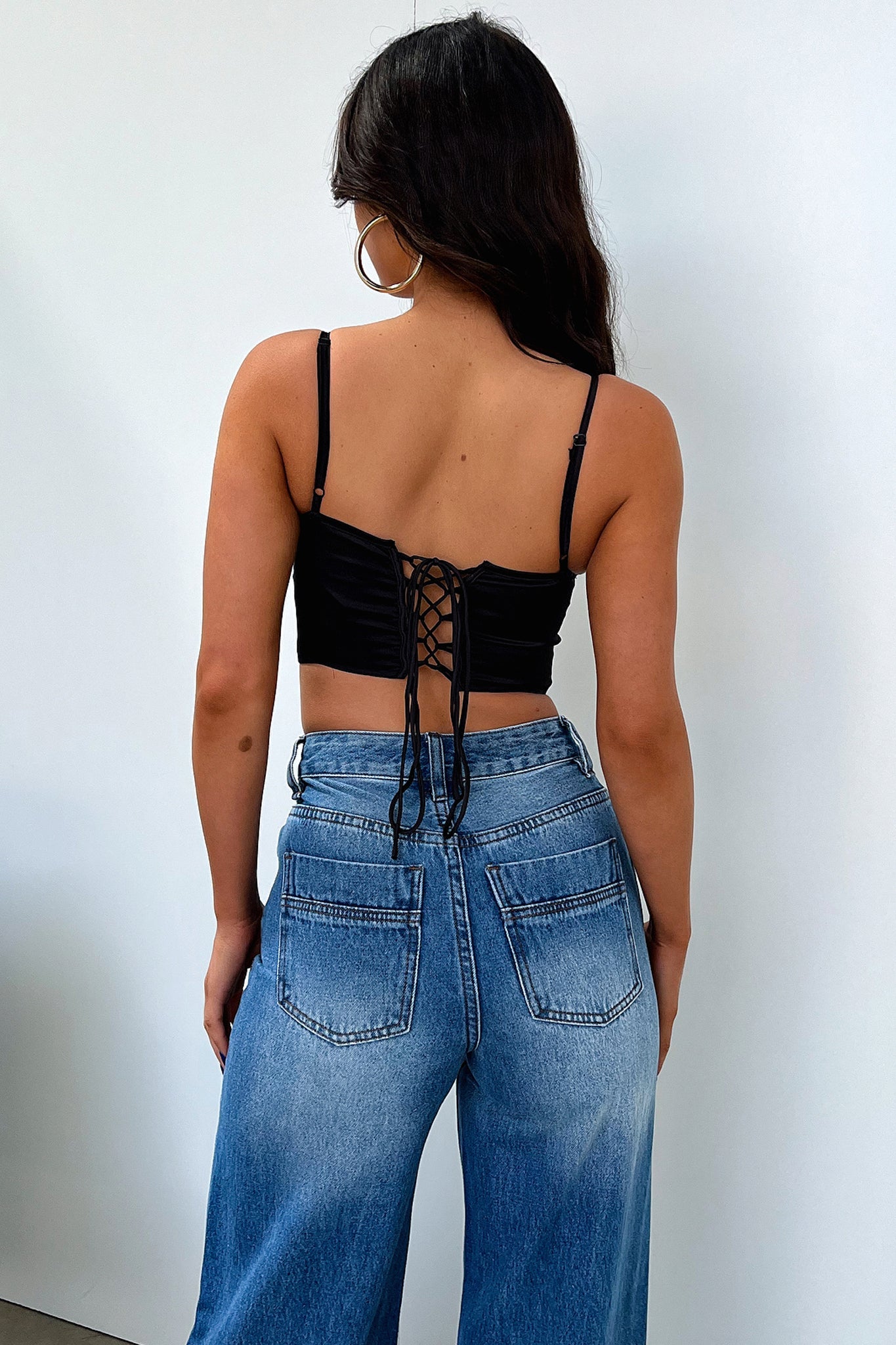 Fauna Corset Top - Black-Coutiqo