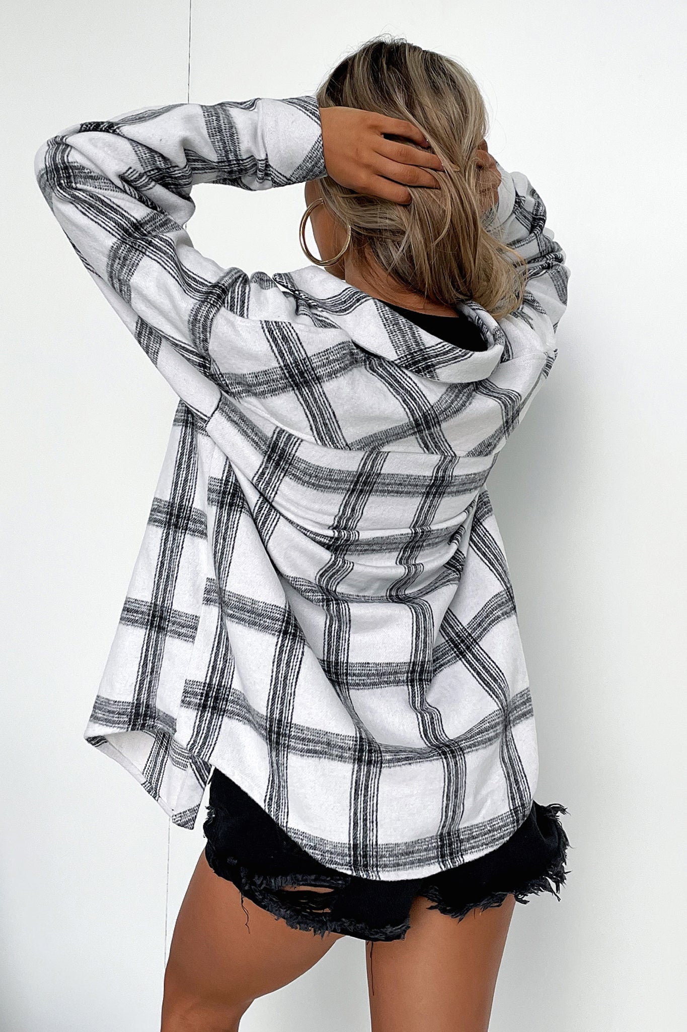 Denver Flannel Shirt - White Plaid-Coutiqo