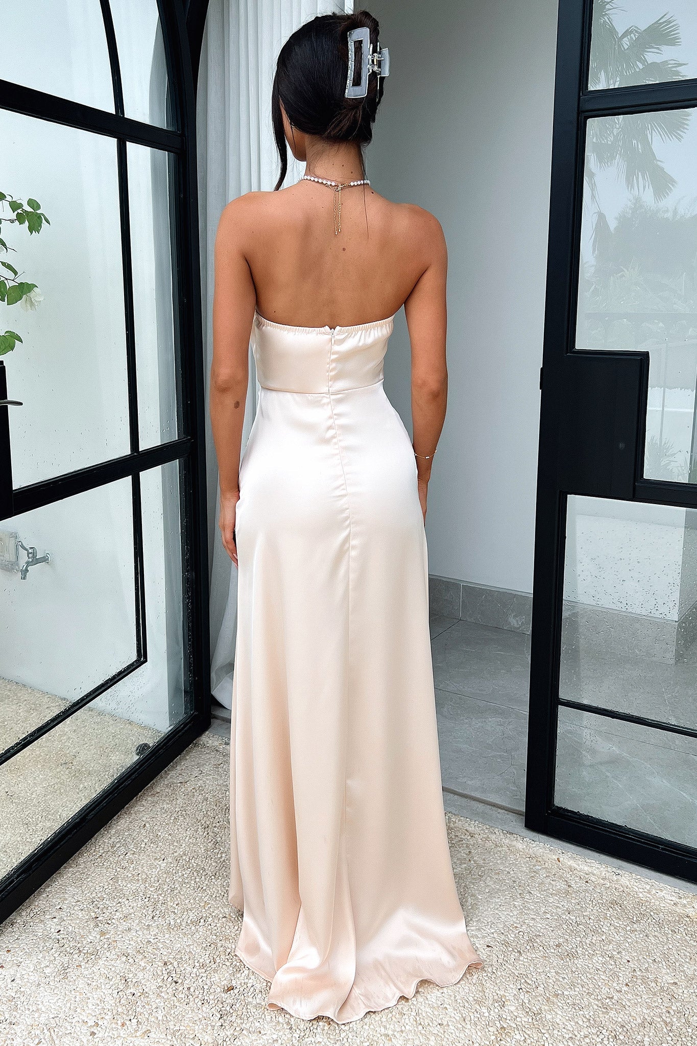 Fleur Maxi Dress - Champagne-Coutiqo