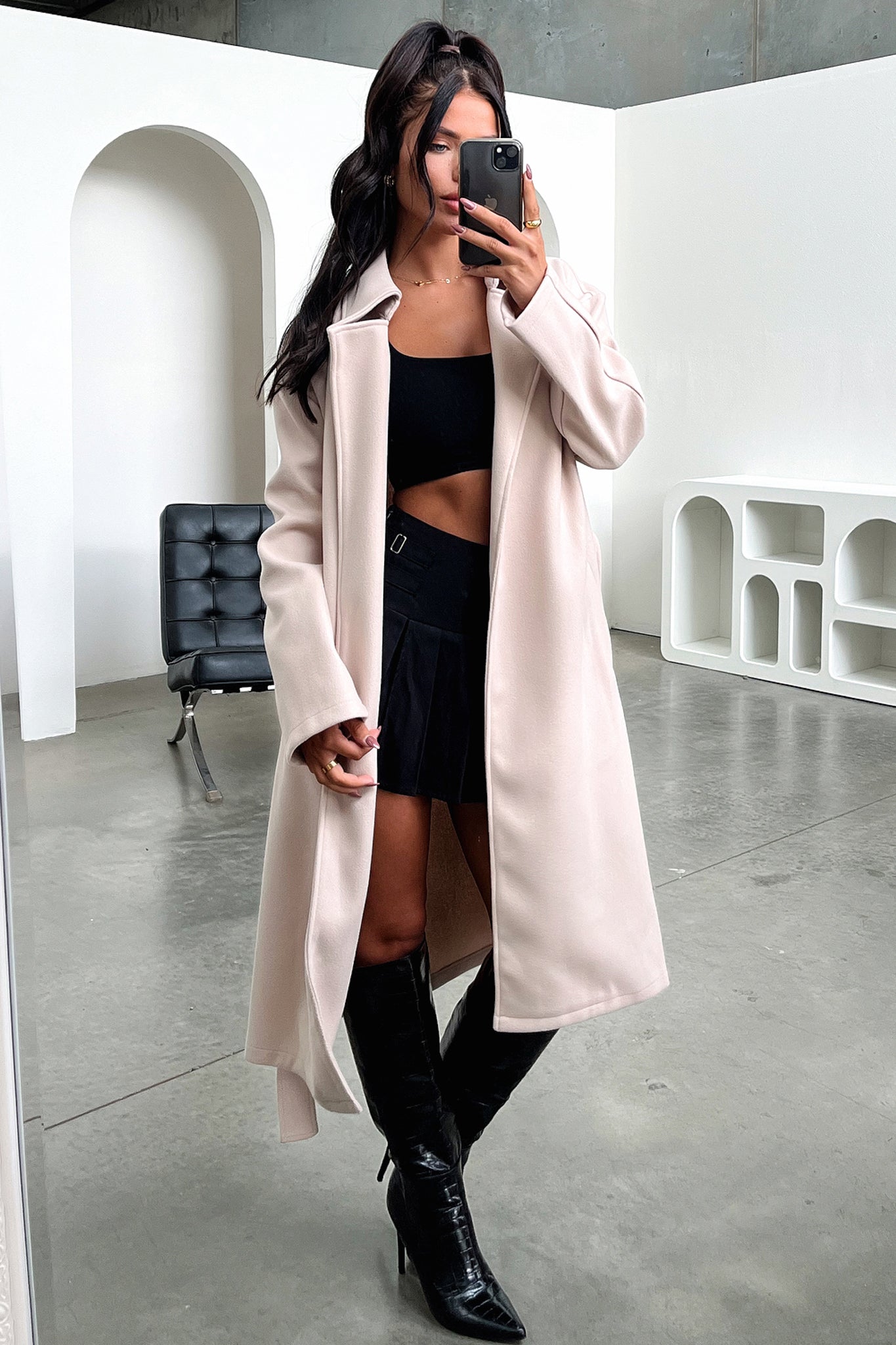 Francesca Coat - Beige-Coutiqo