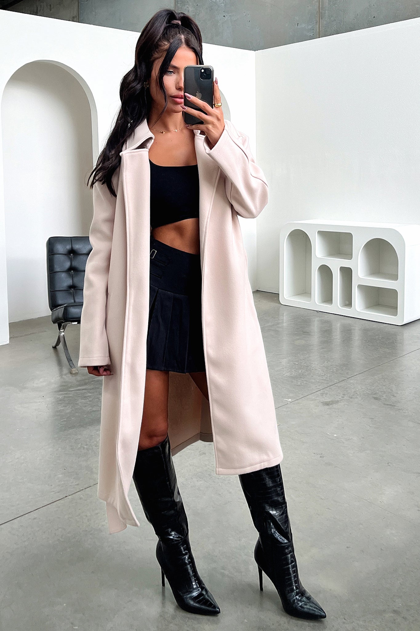 Francesca Coat - Beige-Coutiqo