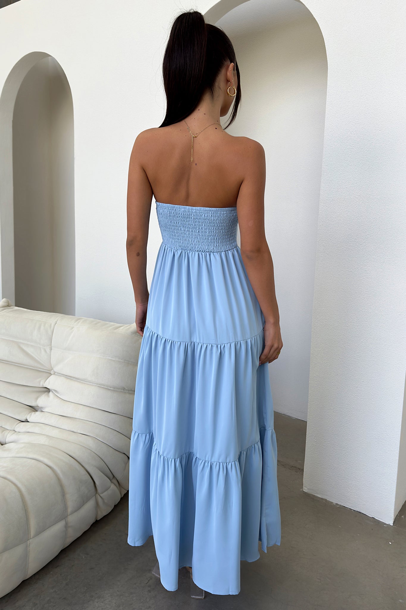 Hailey Maxi Dress - Blue-Coutiqo