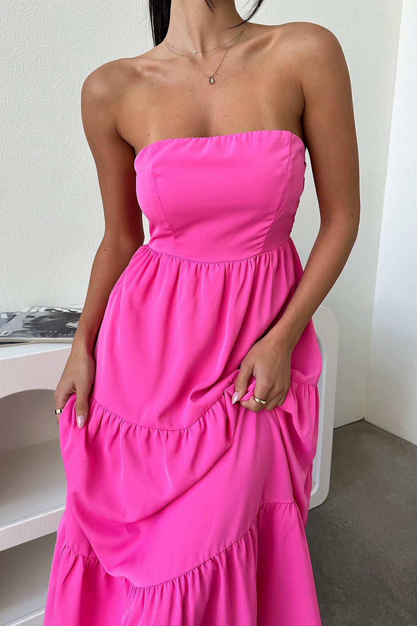 Hailey Maxi Dress - Pink-Coutiqo
