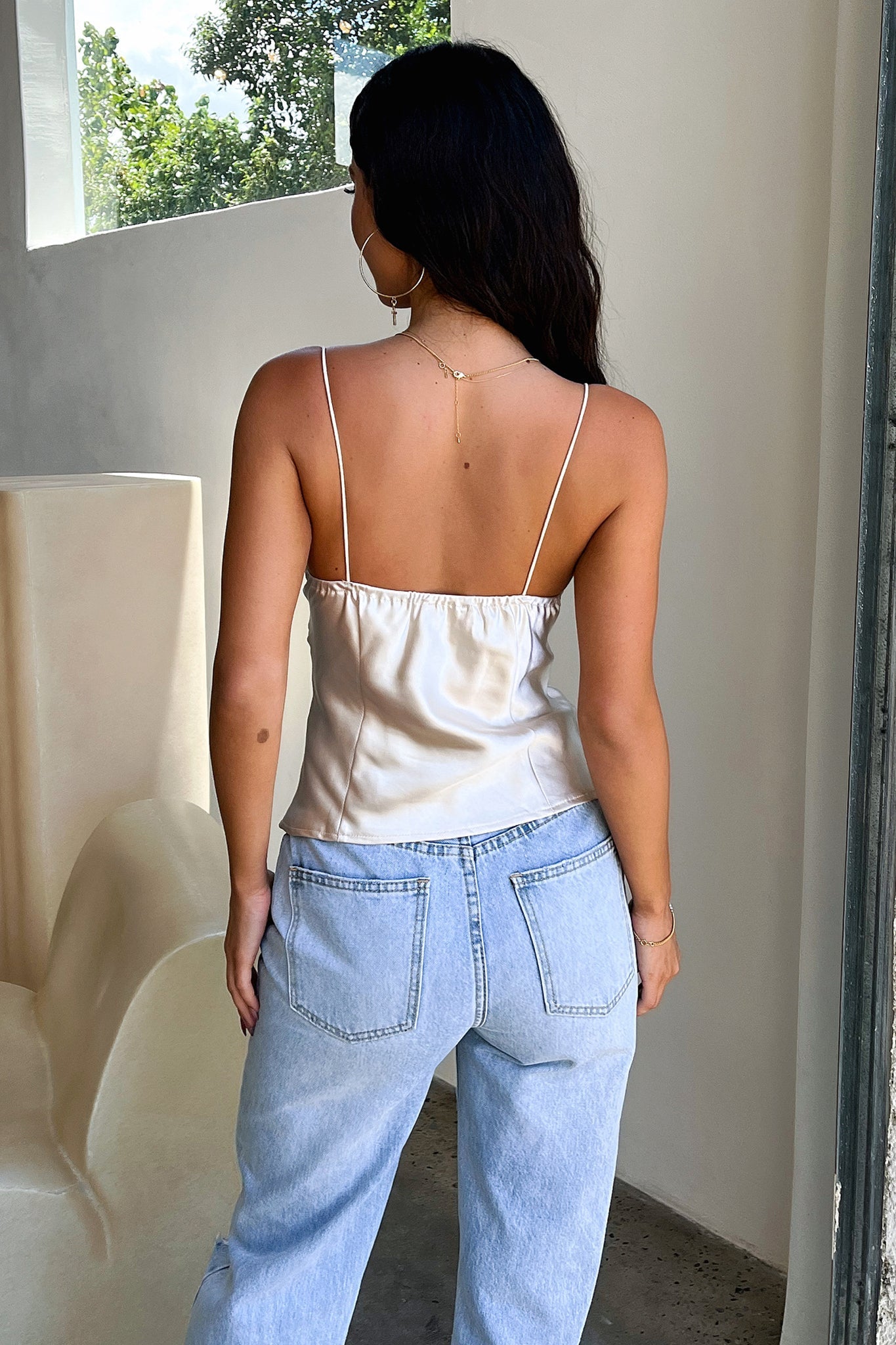Holly Cami Singlet - Champagne-Coutiqo