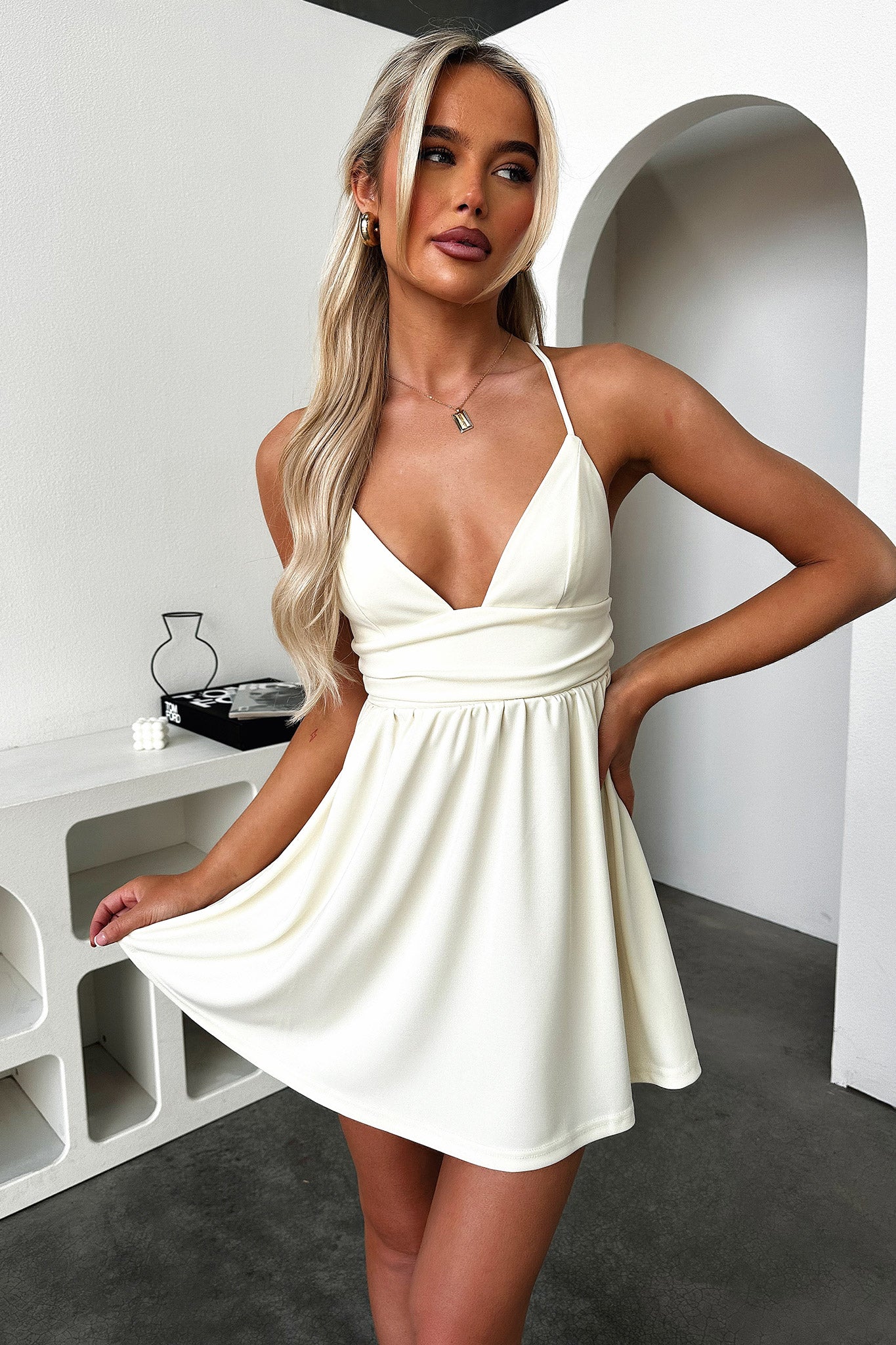 Hyland Dress - Yellow-Coutiqo