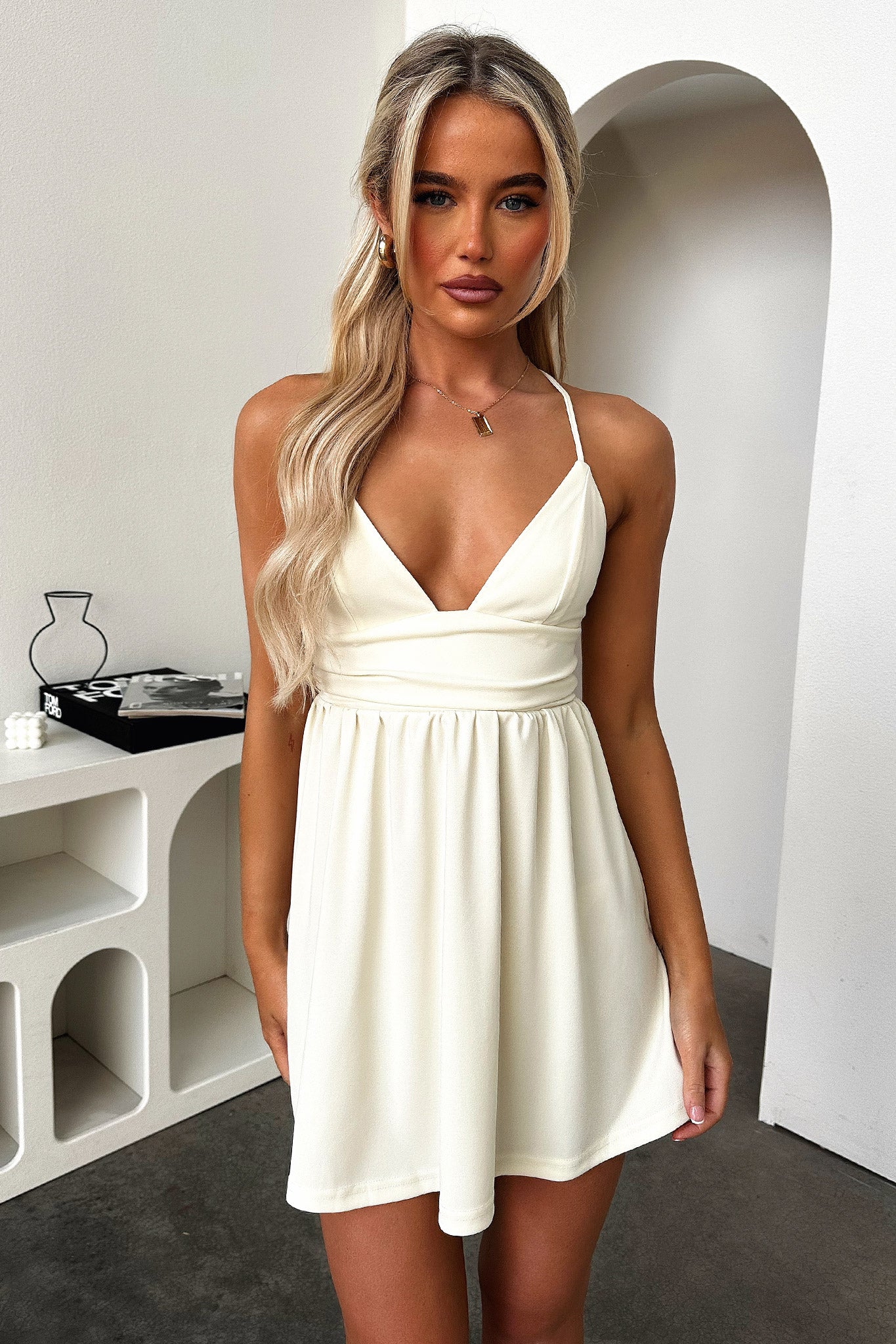 Hyland Dress - Yellow-Coutiqo