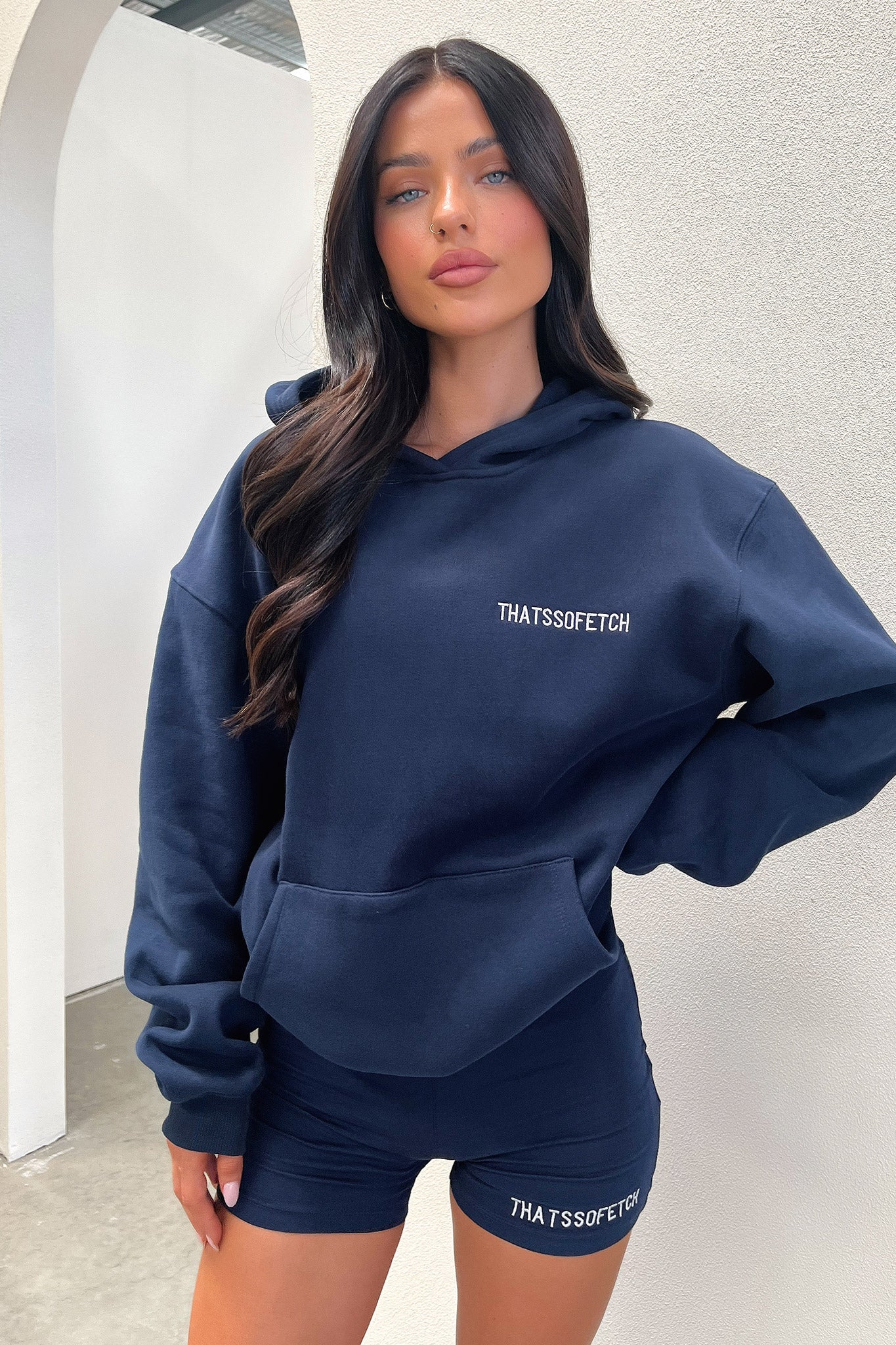 Jaska Hoodie - Navy-Coutiqo