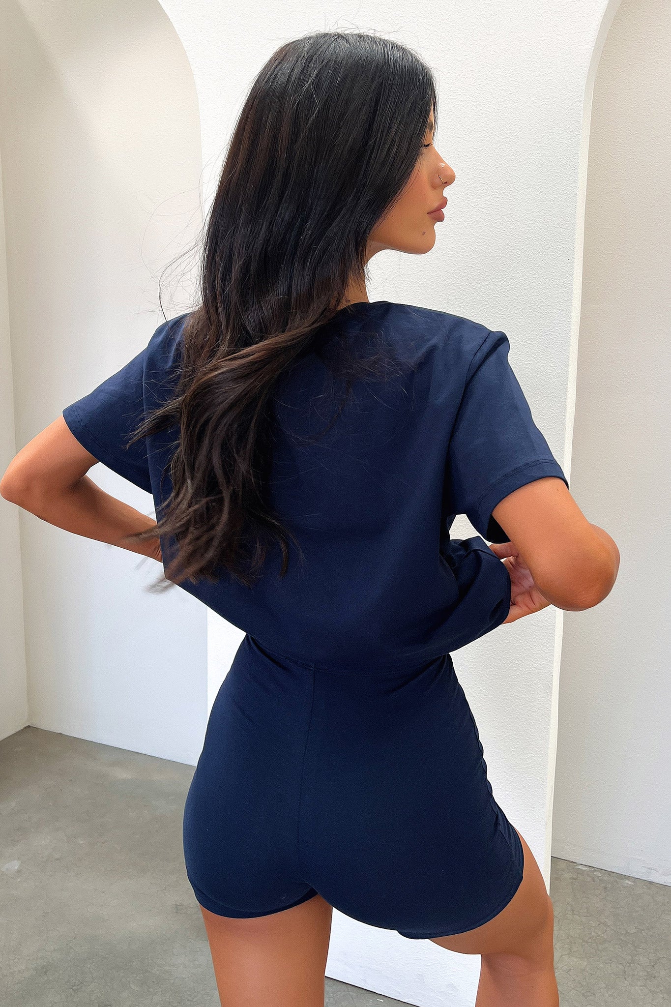 Jaska Bike Shorts - Navy-Coutiqo