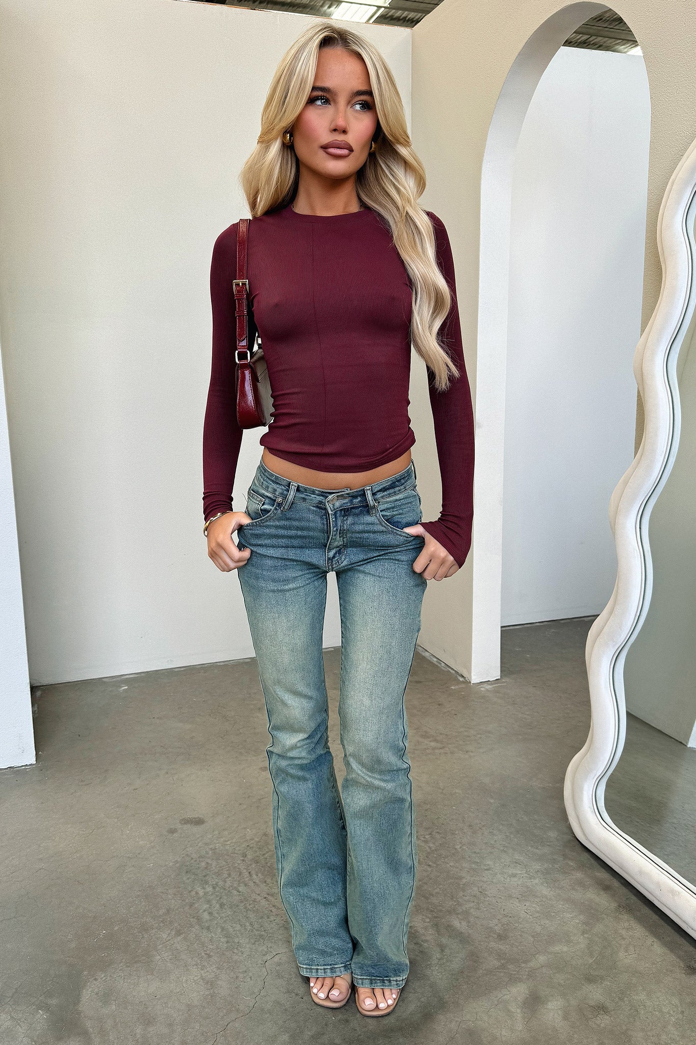 Taylyn Jeans - Faded Denim-Coutiqo