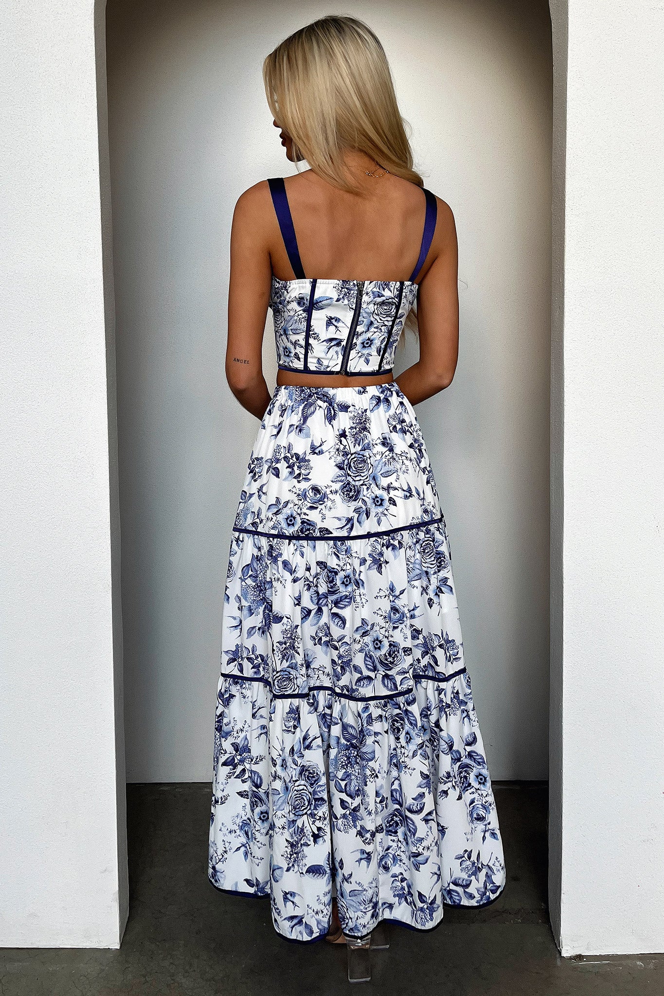 Joy Top - Blue Floral-Coutiqo