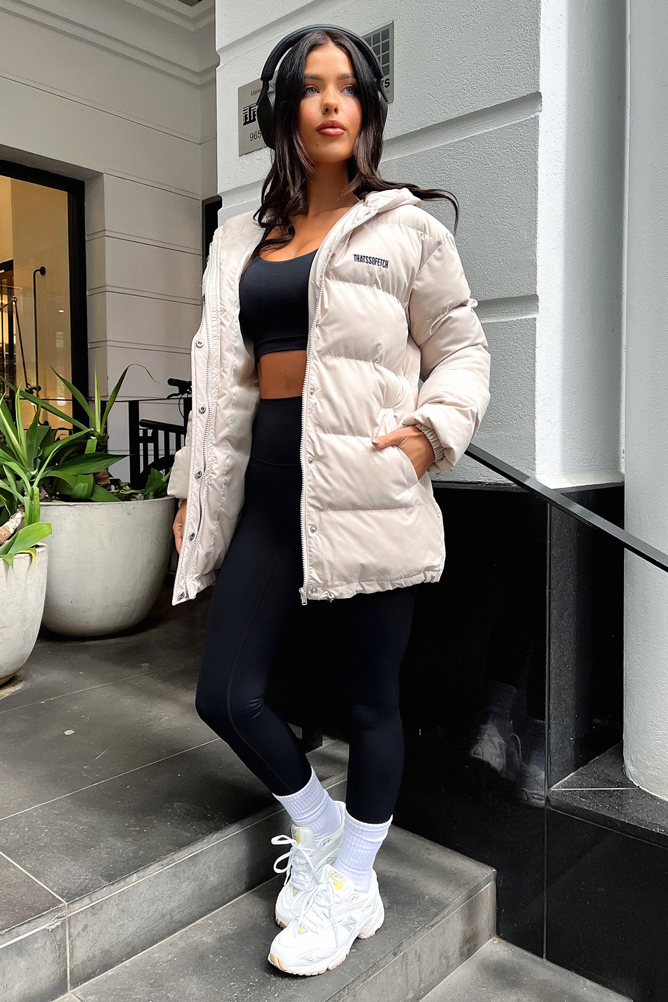 Julian Puffer Jacket - Bone-Coutiqo