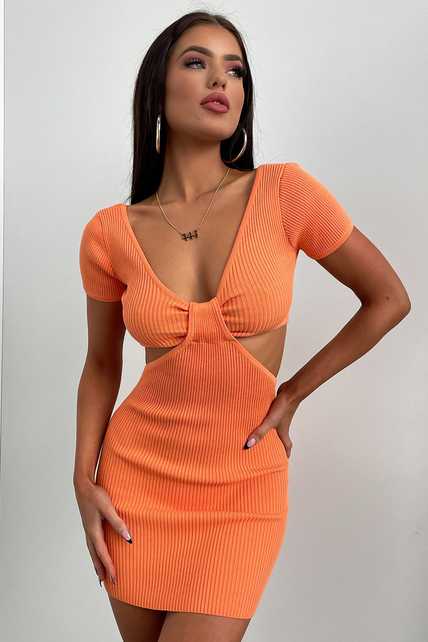 Justin Dress - Orange-Coutiqo