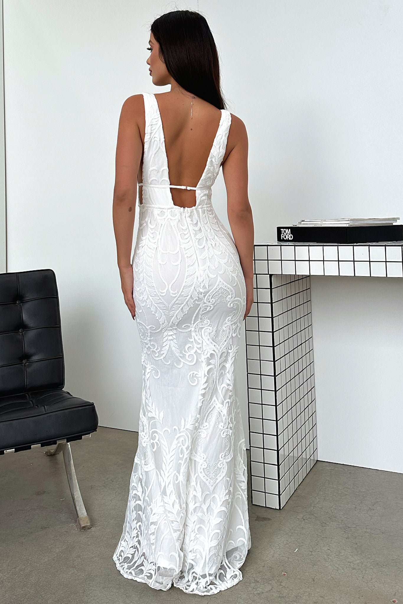 Kaia Maxi Dress - White-Coutiqo
