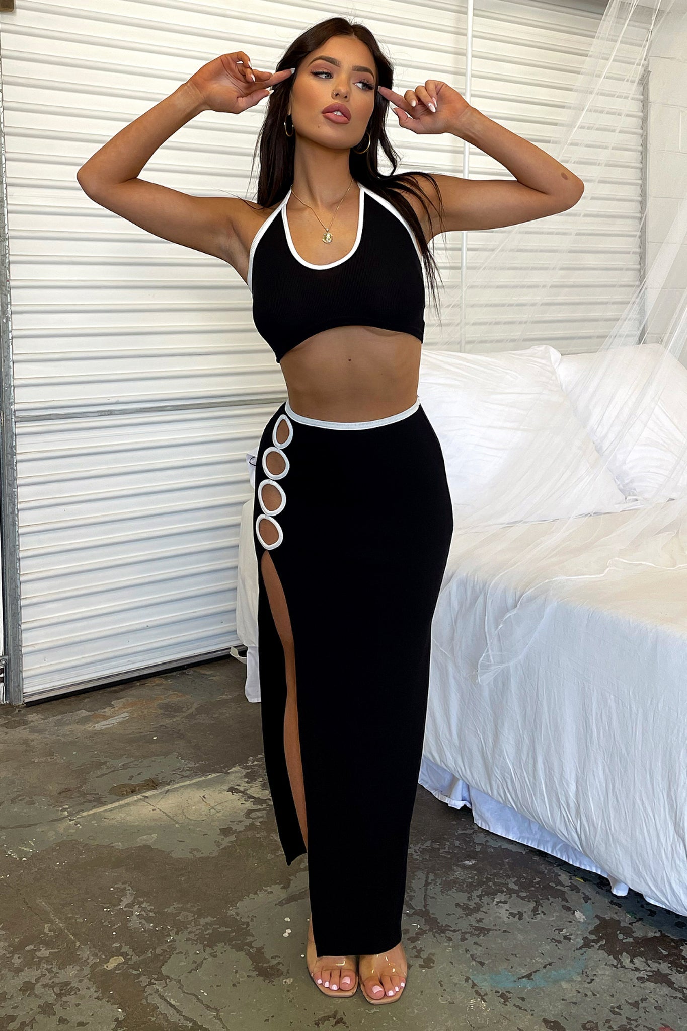 Kalvin Crop - Black-Coutiqo