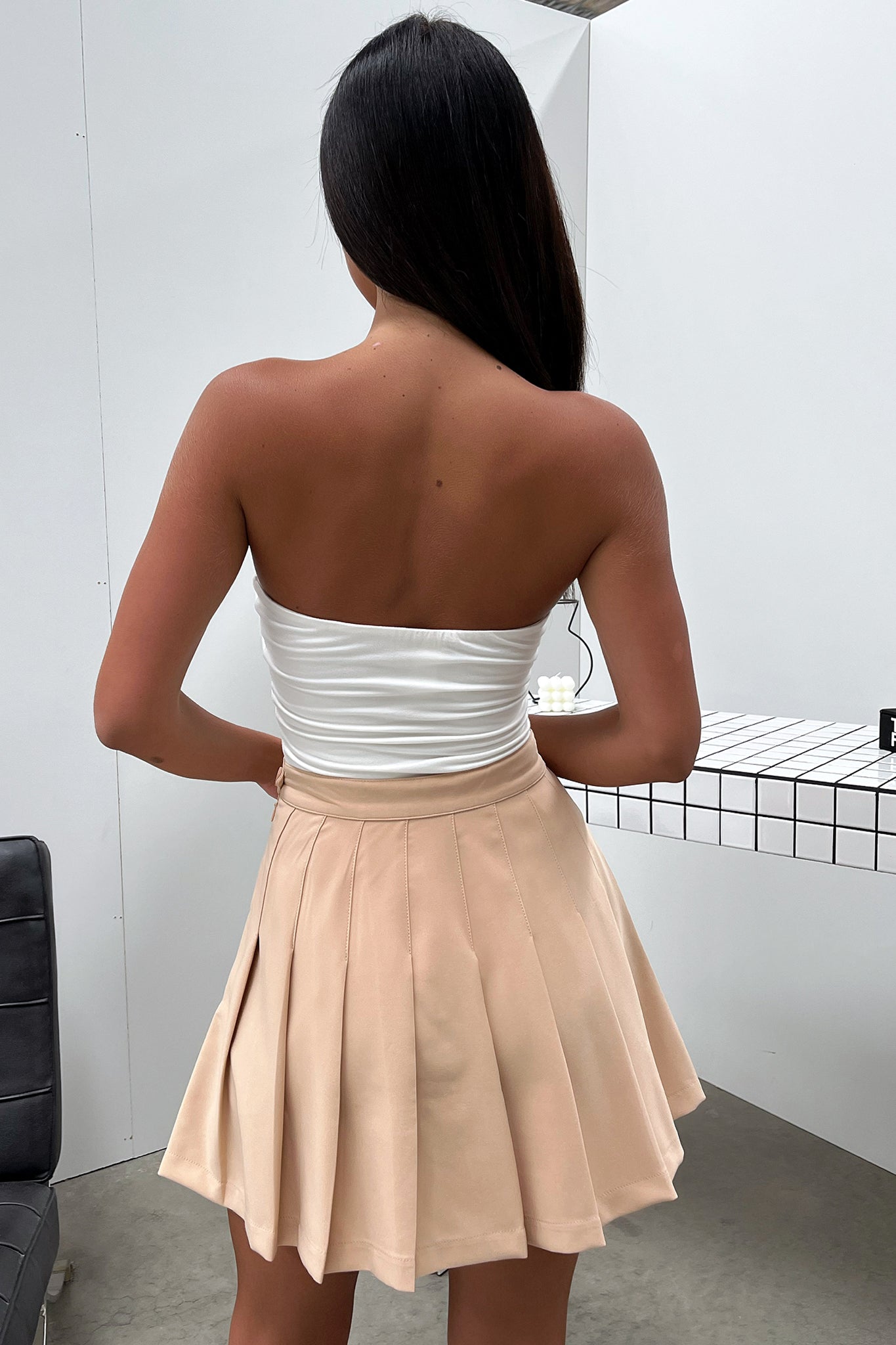 Kareena Skirt - Tan-Coutiqo