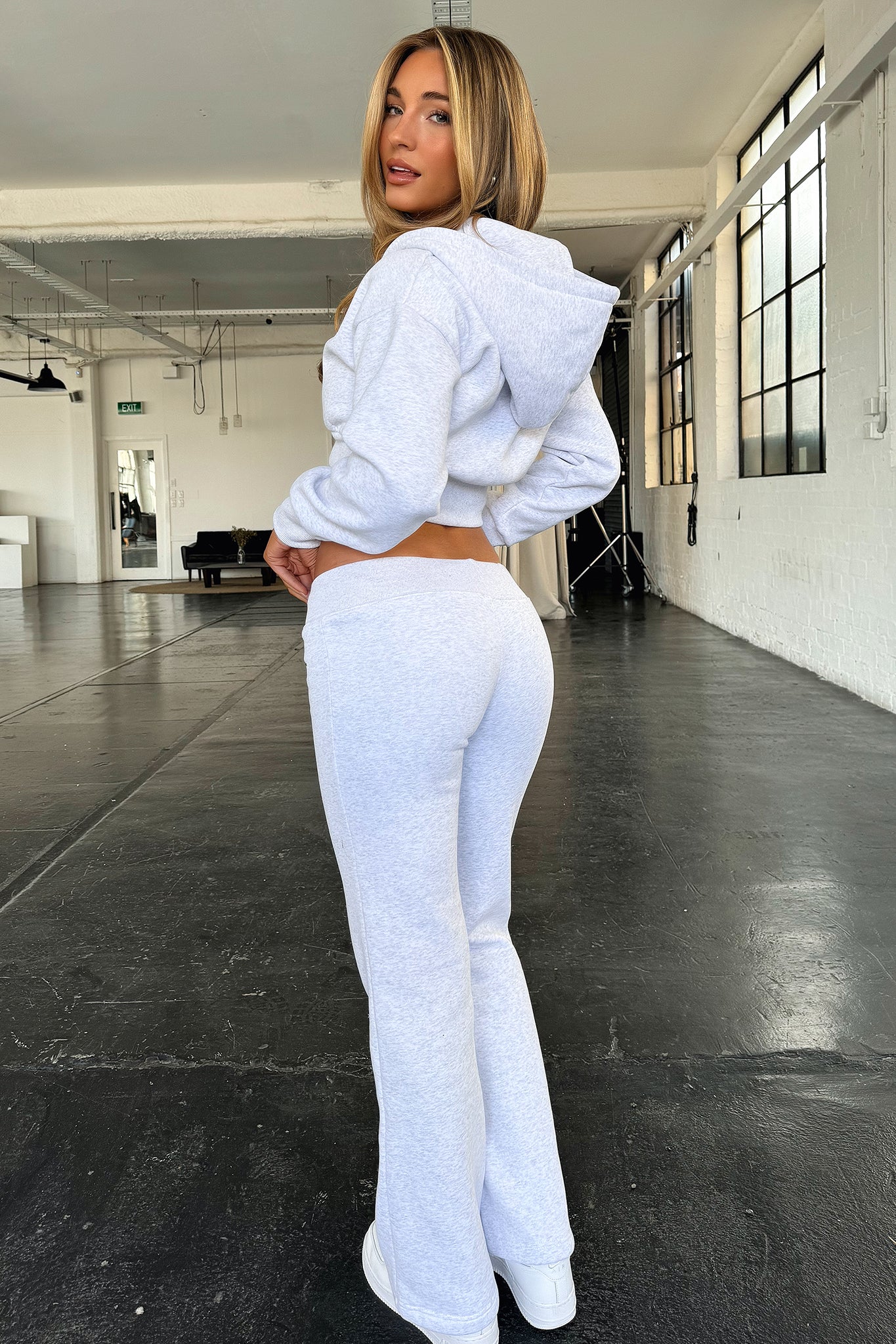 Kaztek Low Rise Sweatpants - Grey-Coutiqo