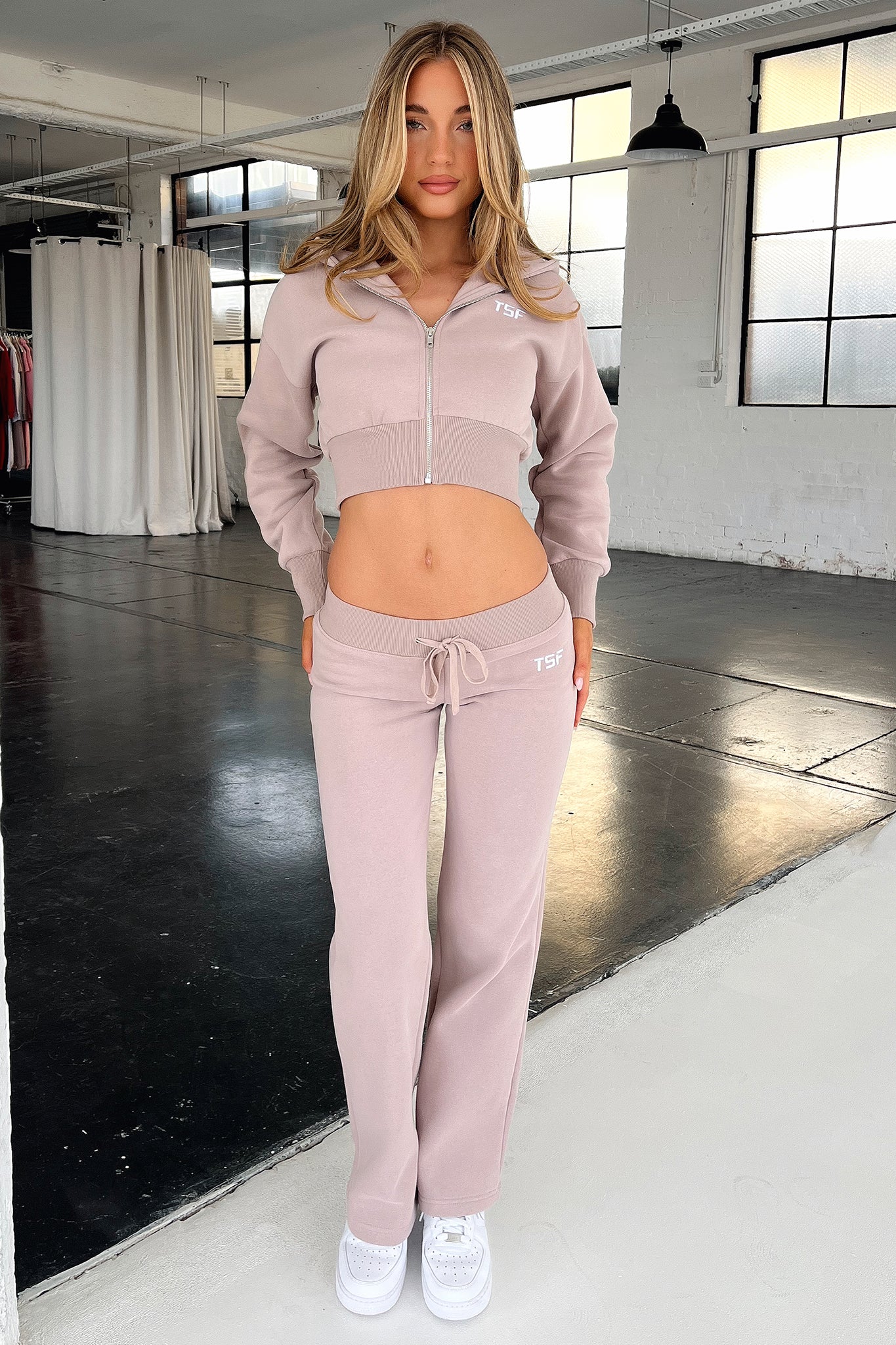 Kaztek Low Rise Sweatpants - Mocha-Coutiqo