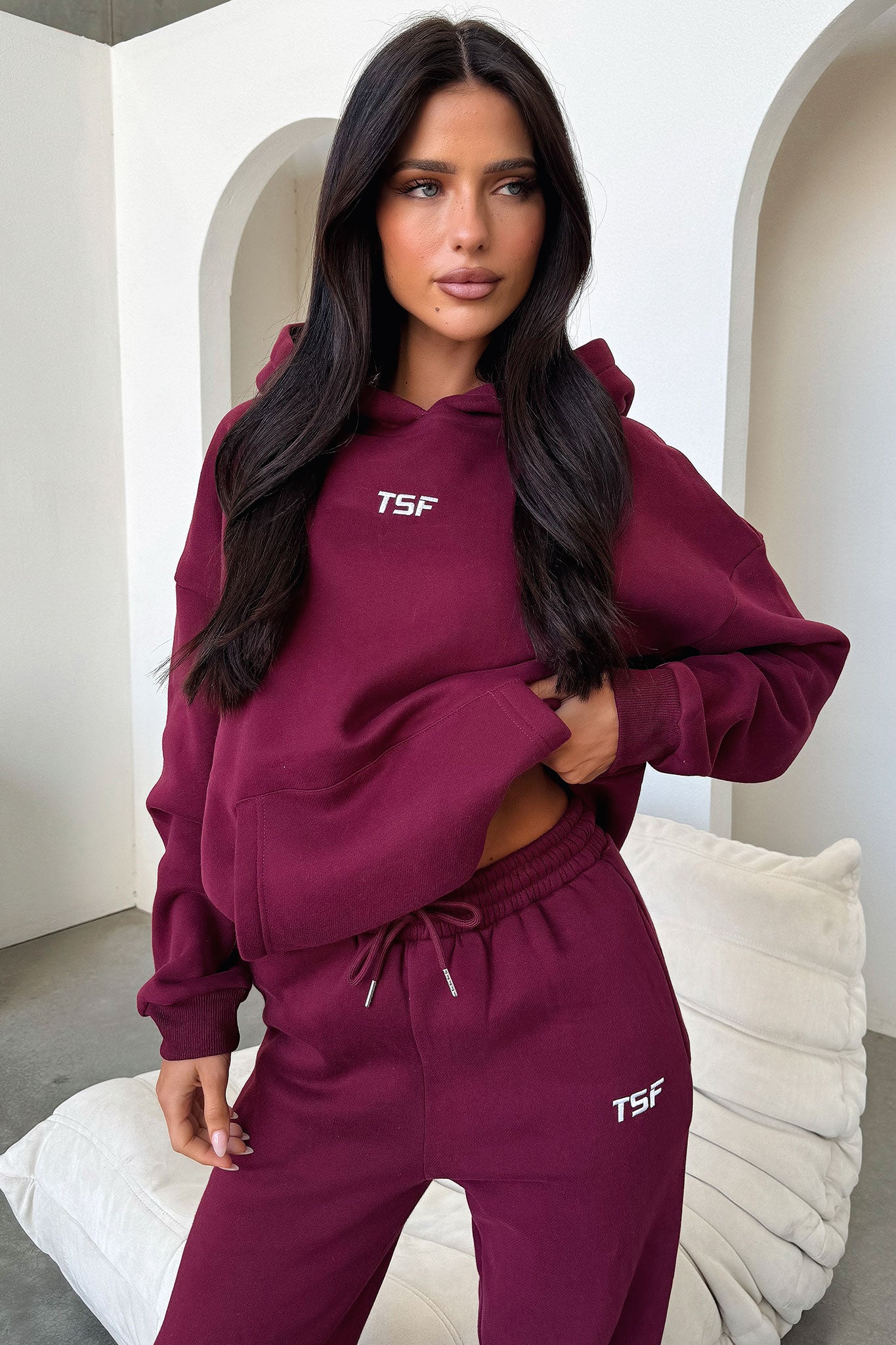 Kaztek Sweatpants - Maroon-Coutiqo