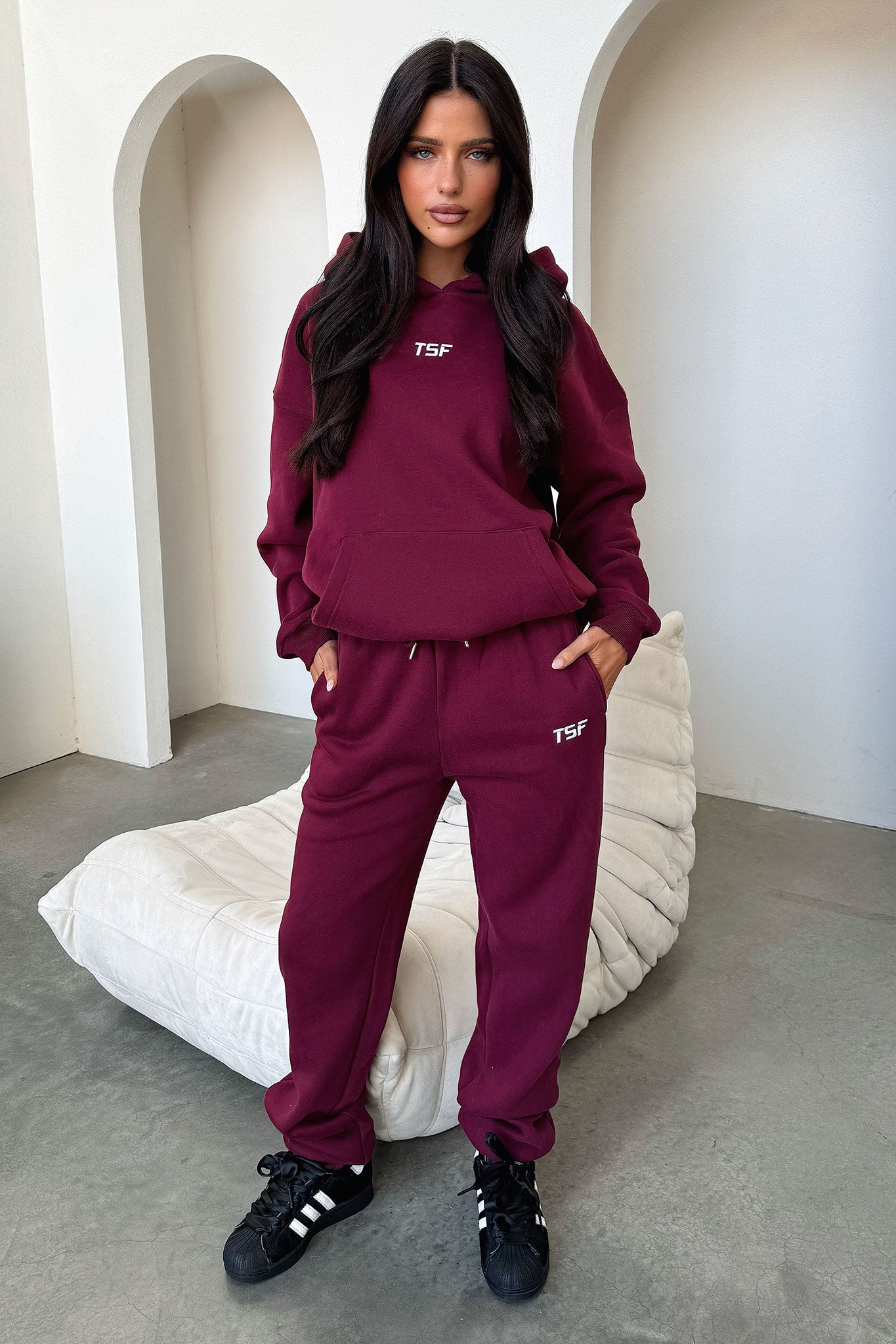 Kaztek Sweatpants - Maroon-Coutiqo