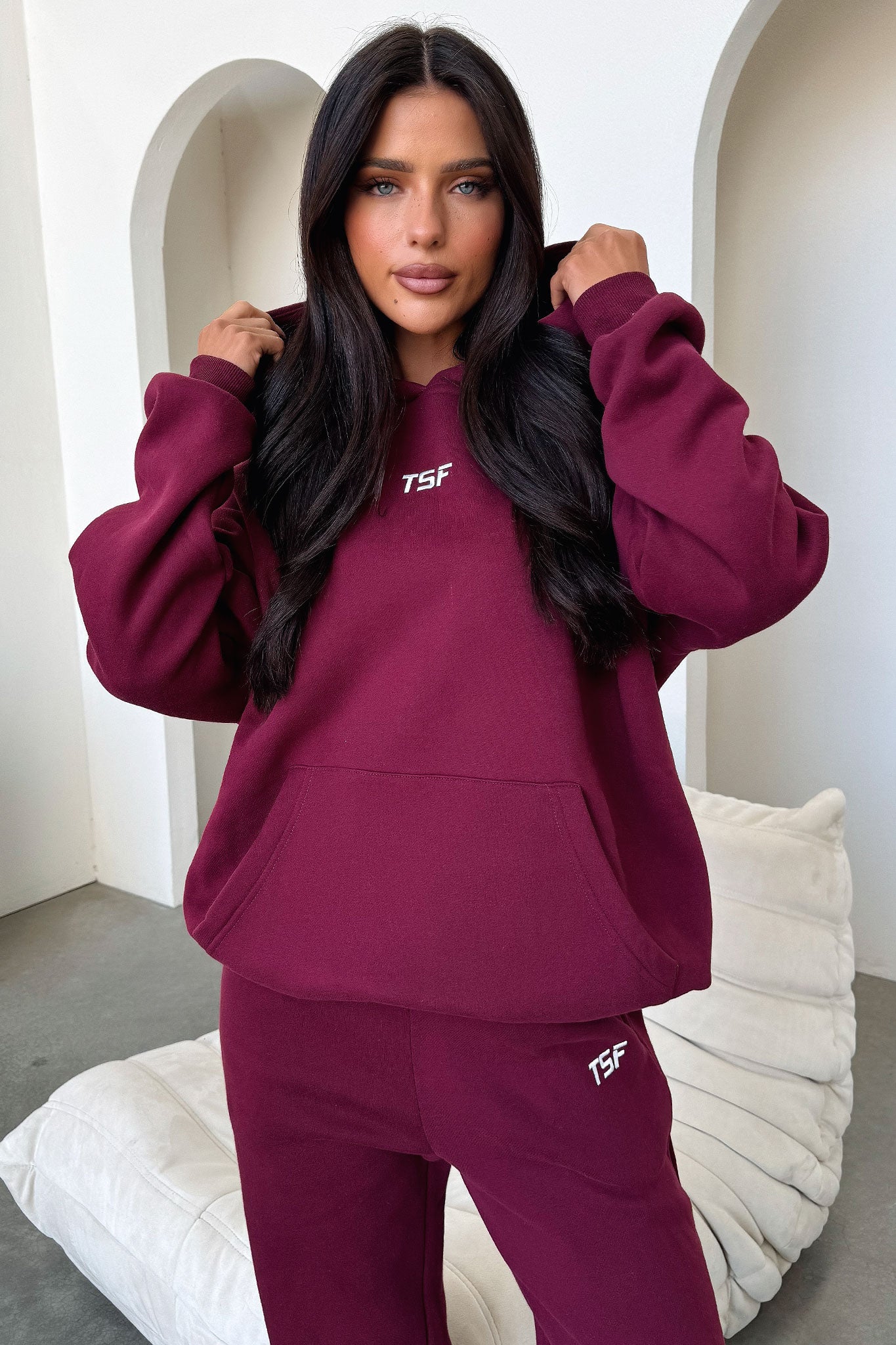 Kaztek Sweatpants - Maroon-Coutiqo