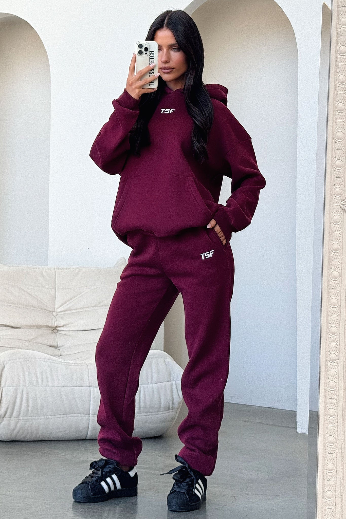 Kaztek Sweatpants - Maroon-Coutiqo