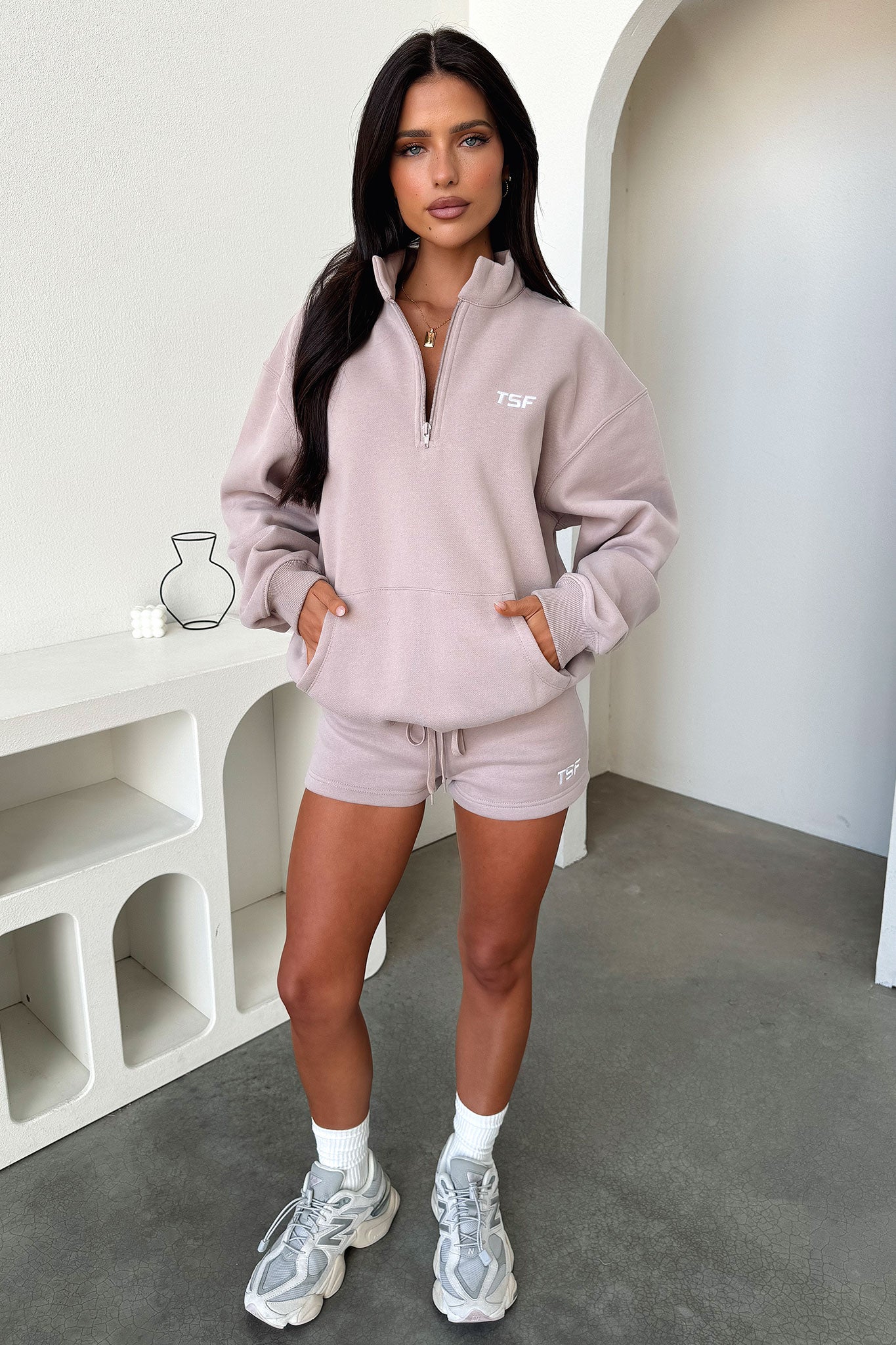 Kaztek Half Zip Sweater - Mocha-Coutiqo