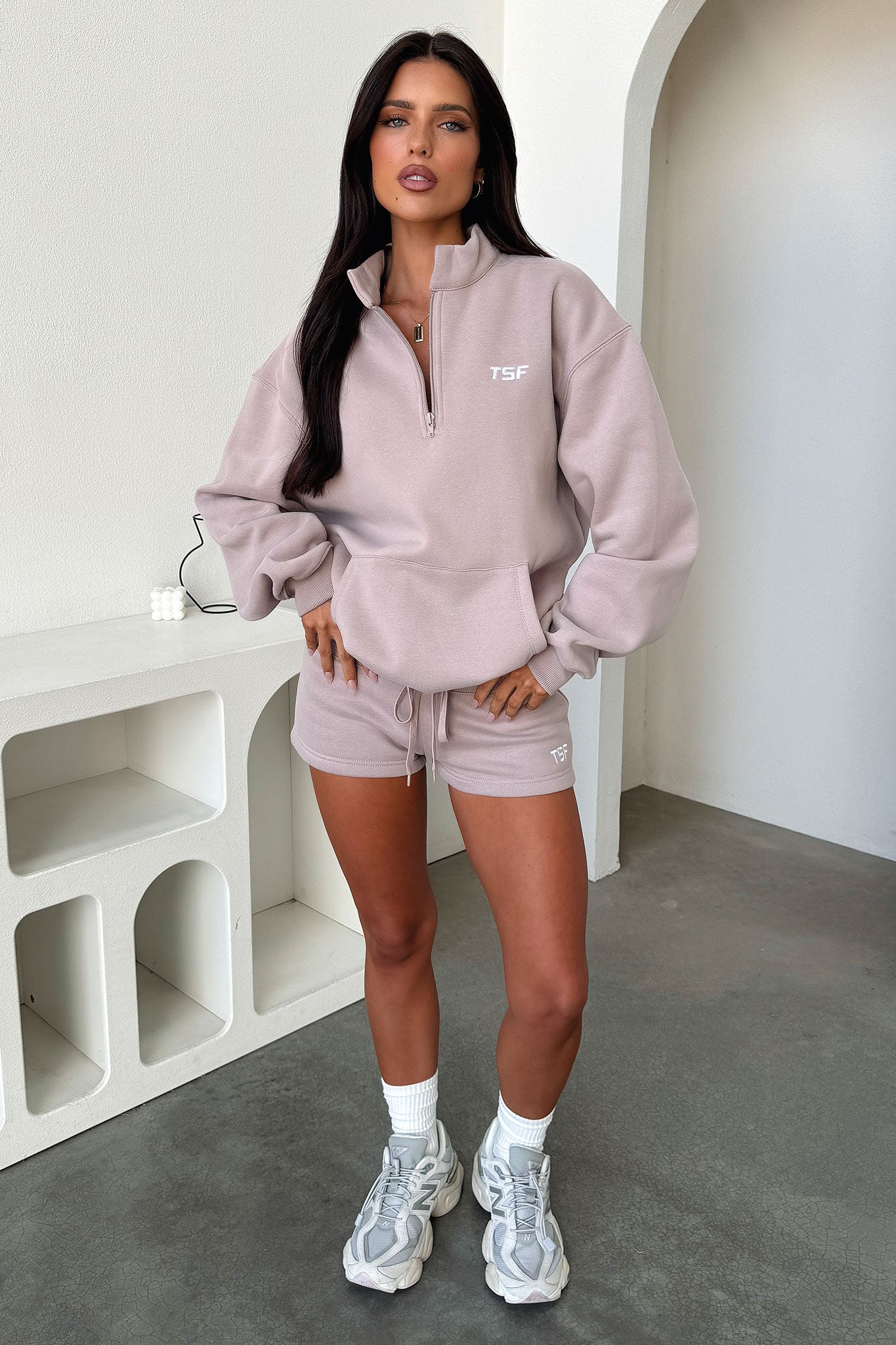 Kaztek Half Zip Sweater - Mocha-Coutiqo