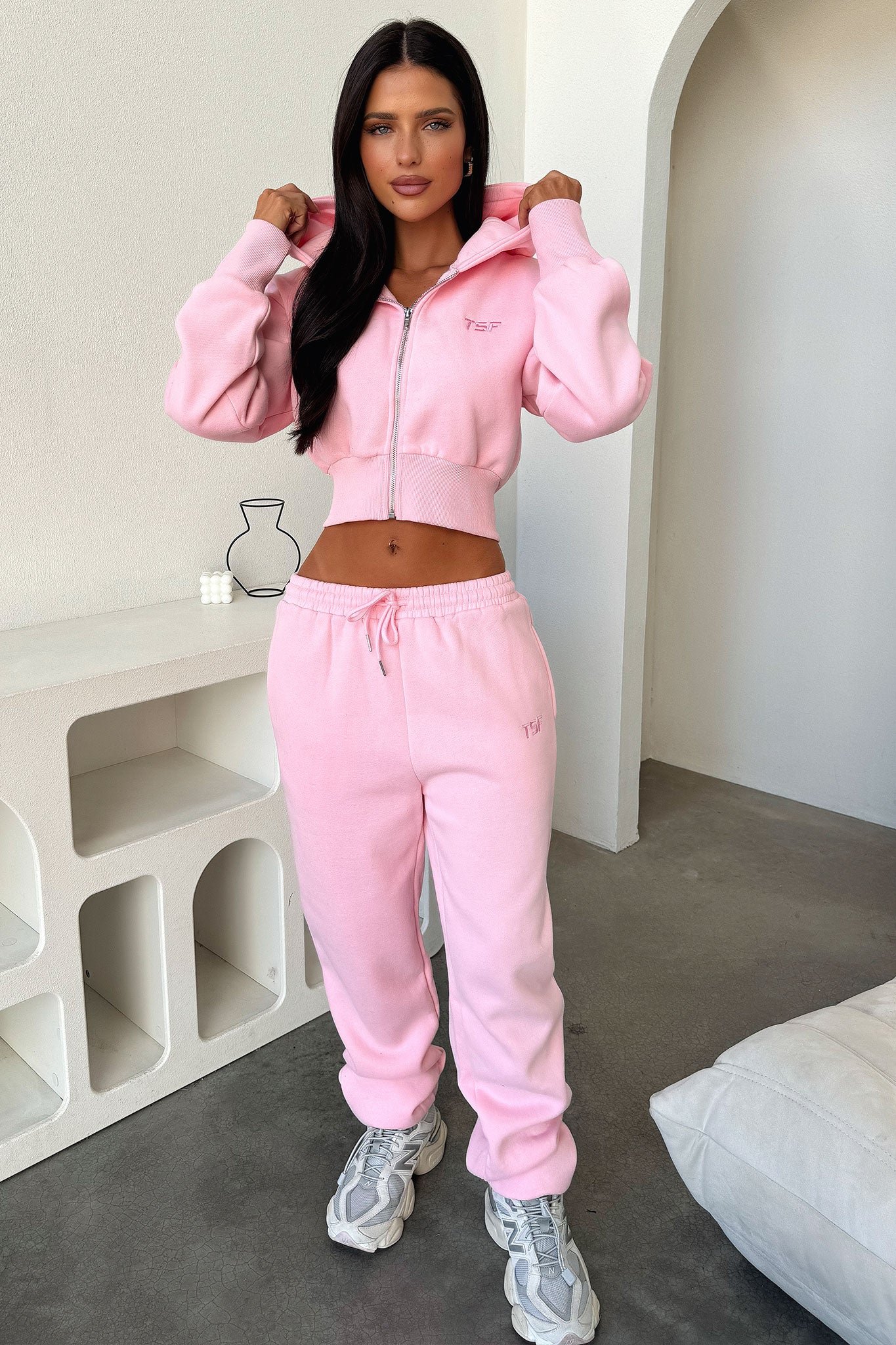 Kaztek Cropped Jacket - Pink-Coutiqo