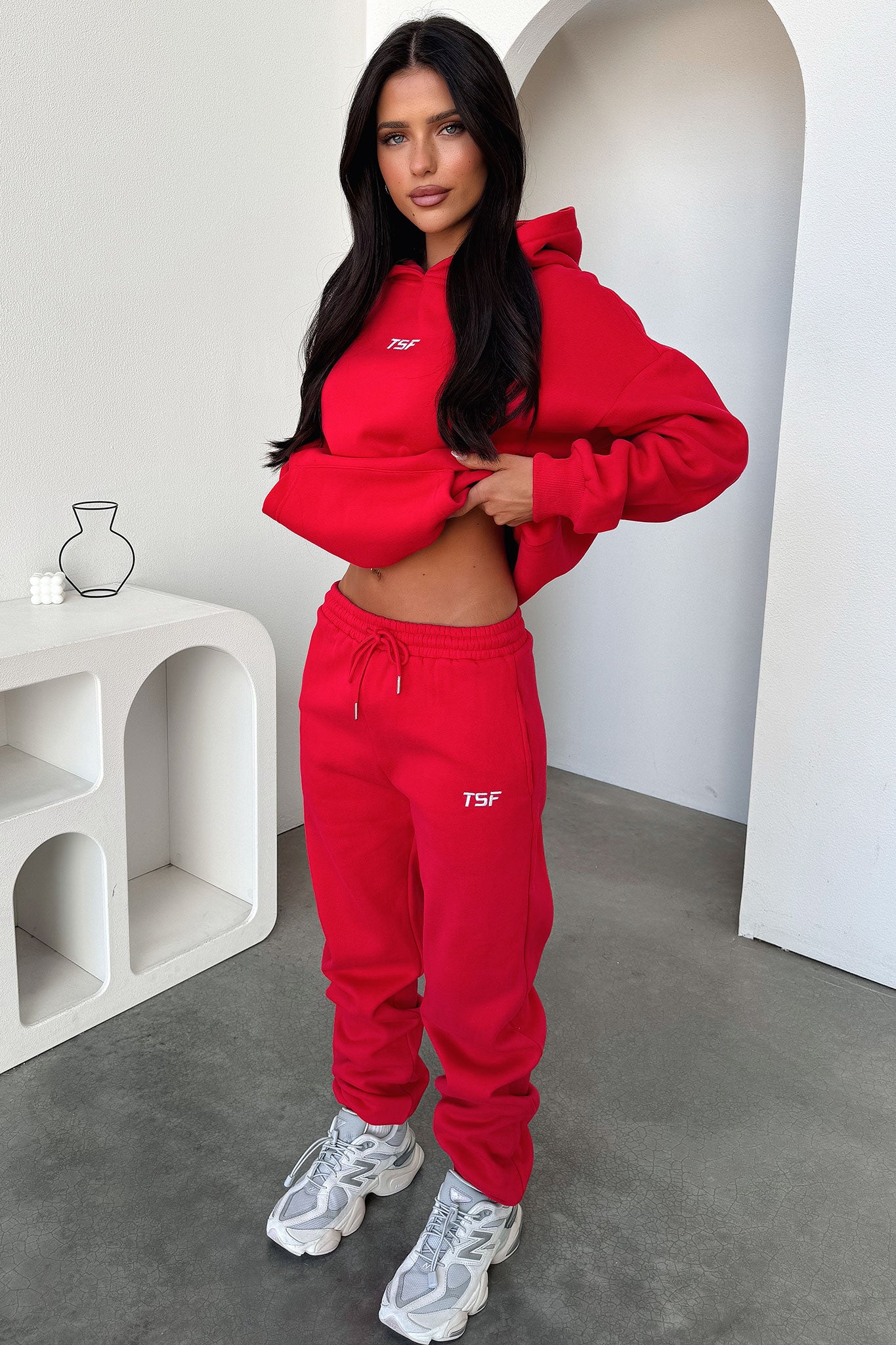 Kaztek Hoodie - Red-Coutiqo