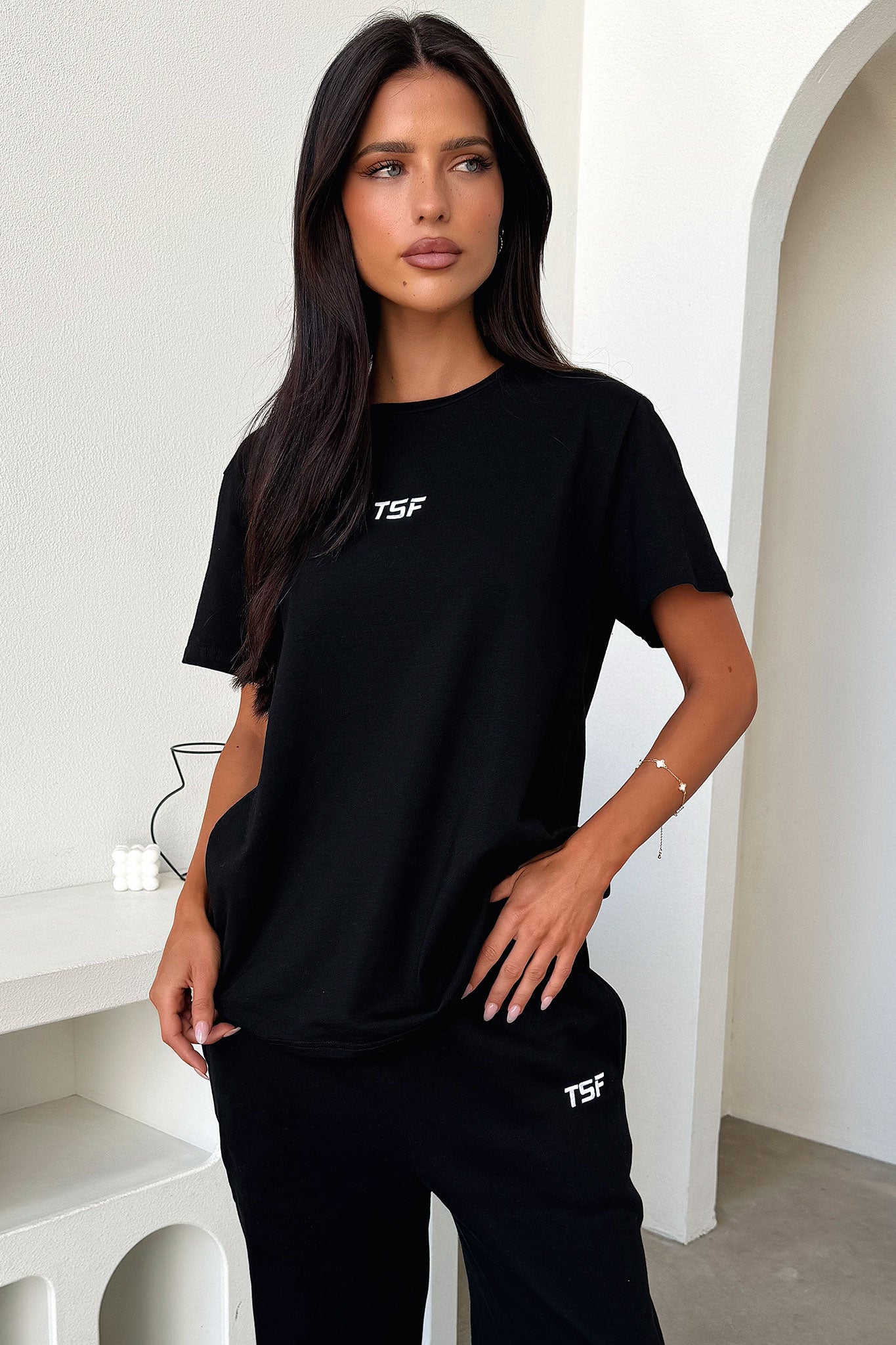Kaztek Oversized Tee - Black-Coutiqo
