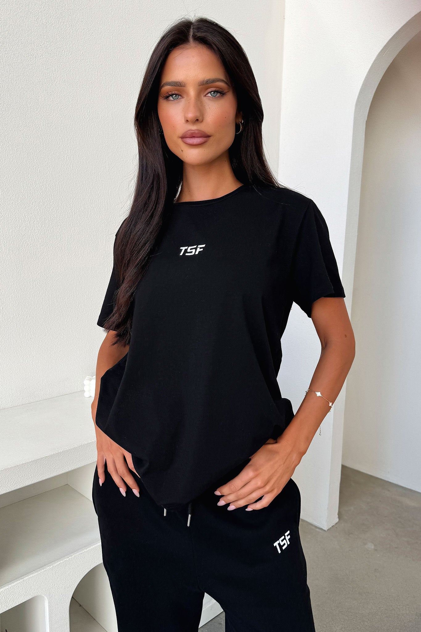 Kaztek Oversized Tee - Black-Coutiqo