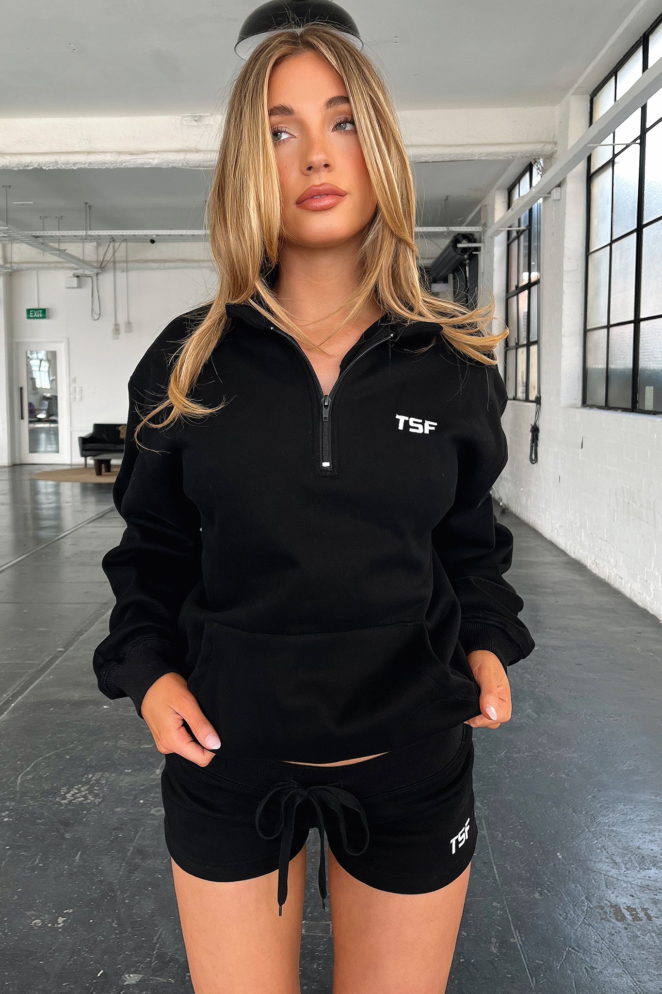 Kaztek Half Zip Sweater - Black-Coutiqo